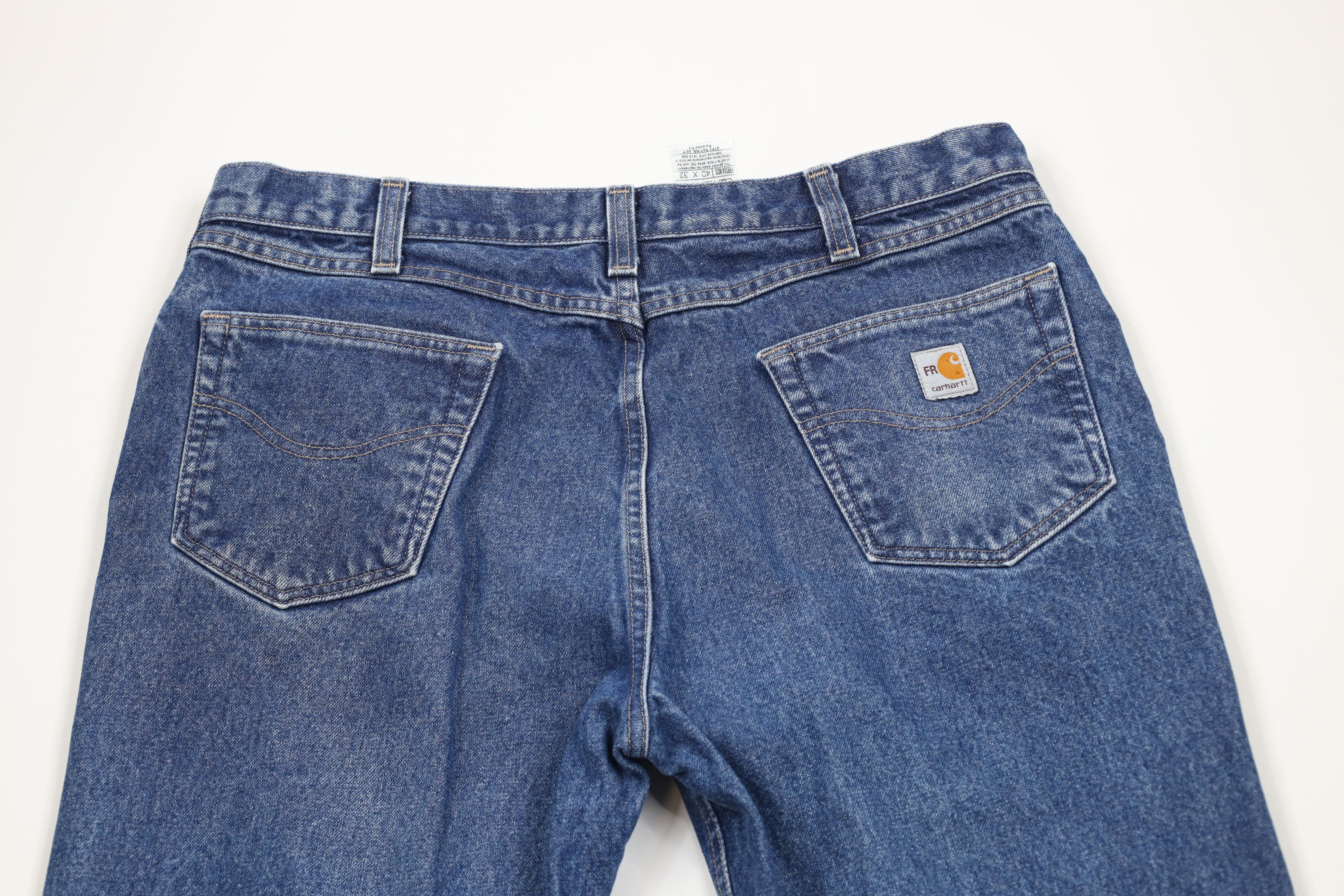 Carhartt × Vintage Vintage Y2K Carhartt FR Flame Resistant Wide Leg Denim Jeans Size US 40 / EU 56 - 11 Thumbnail