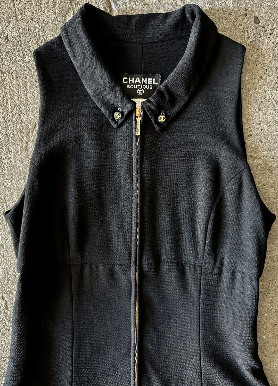 Chanel Chanel - Karl Lagerfeld - SS1995 - Sleeveless ZipFront Dress Size XXS / US 00 / IT 34 - 12 Thumbnail