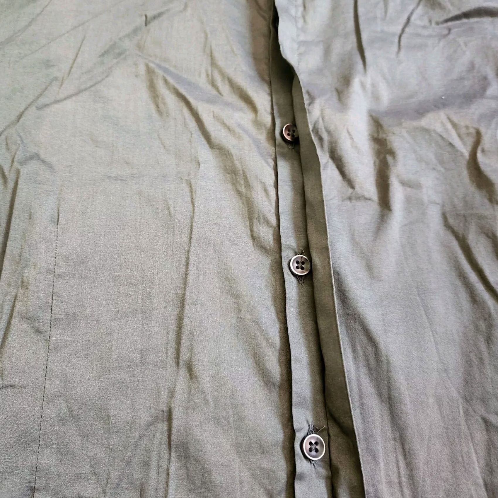 Vintage 7 Diamonds Dress Shirt Gray Button Up Long Sleeve Size M Regular Fit Womens? Size 40R - 6 Thumbnail