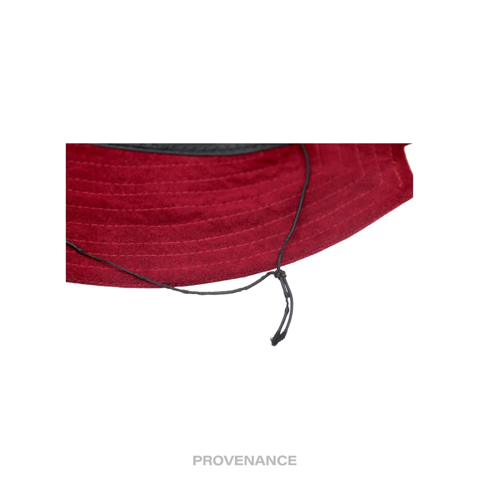 ? Givenchy Play Logo Notch Bucket Hat - Wine Microsuede display picture 1