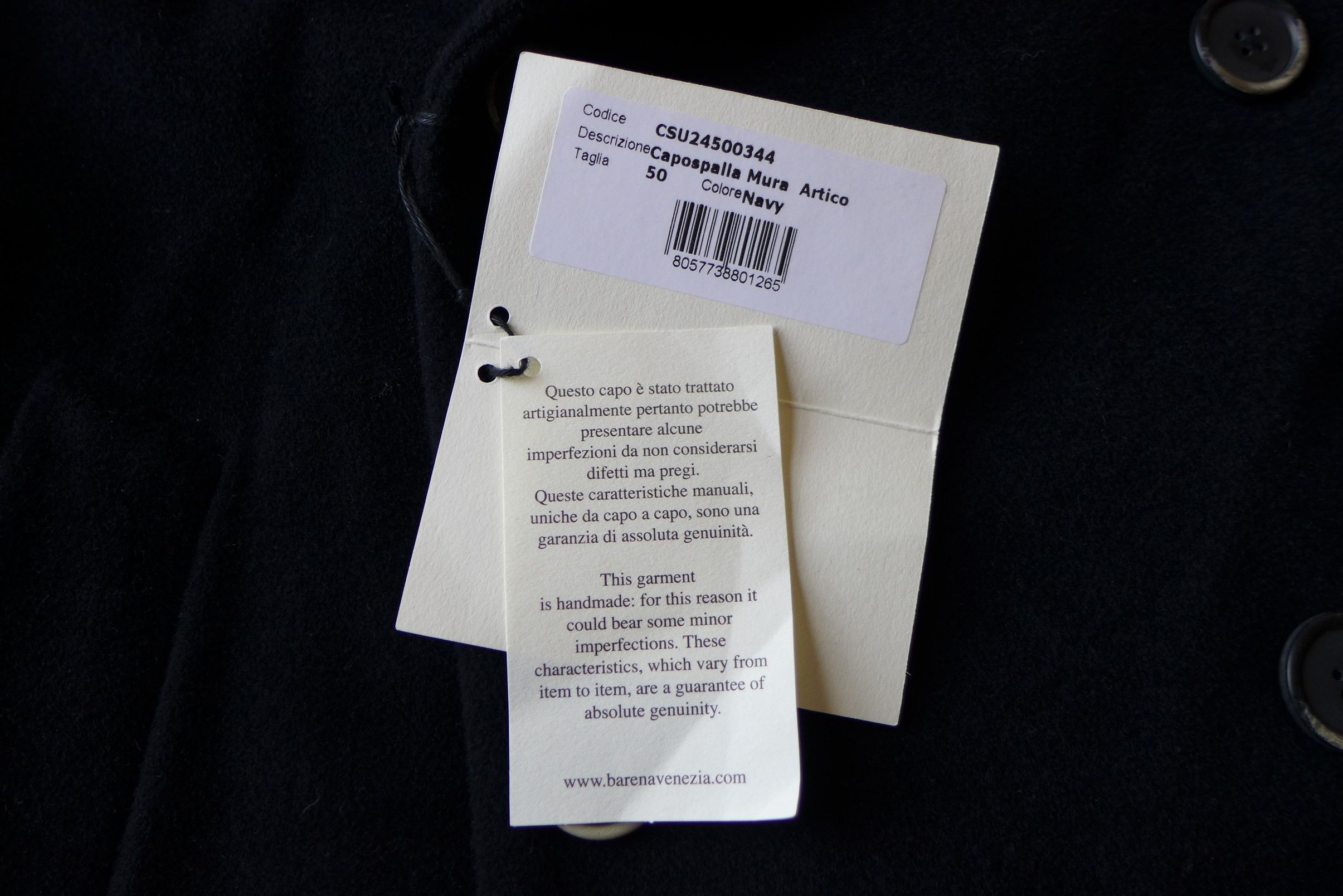 Barena Barena Oversized Arctic Peacoat - Navy Wool Size US XL / EU 56 / 4 - 15 Thumbnail