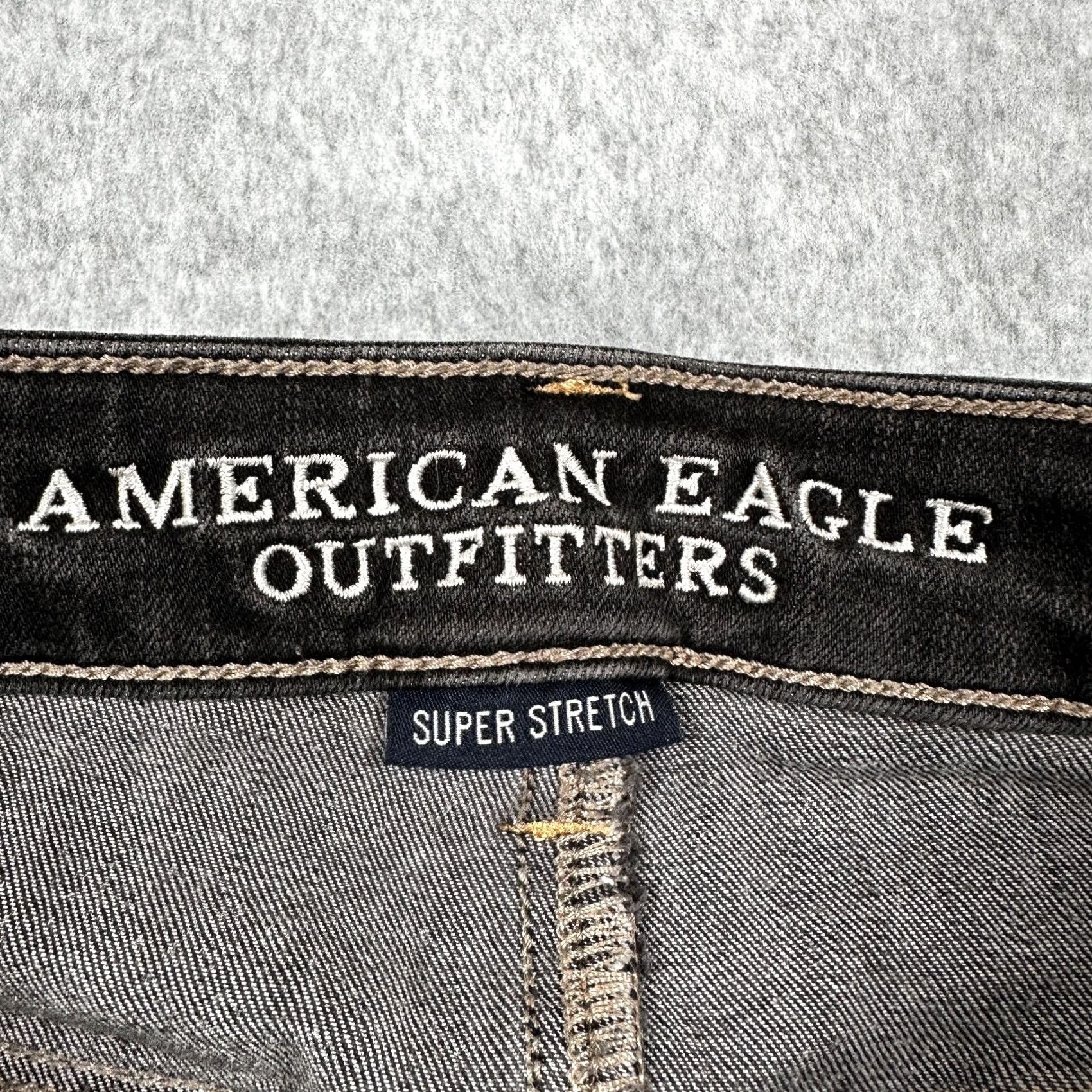 American Eagle Outfitters American Eagle Outfitters Skinny Jeans Gray Women's 6 Jegging Super Stretch Denim 5-Pocket Classic Modern Everyday Size 28" / US 6 / IT 42 - 7 Thumbnail