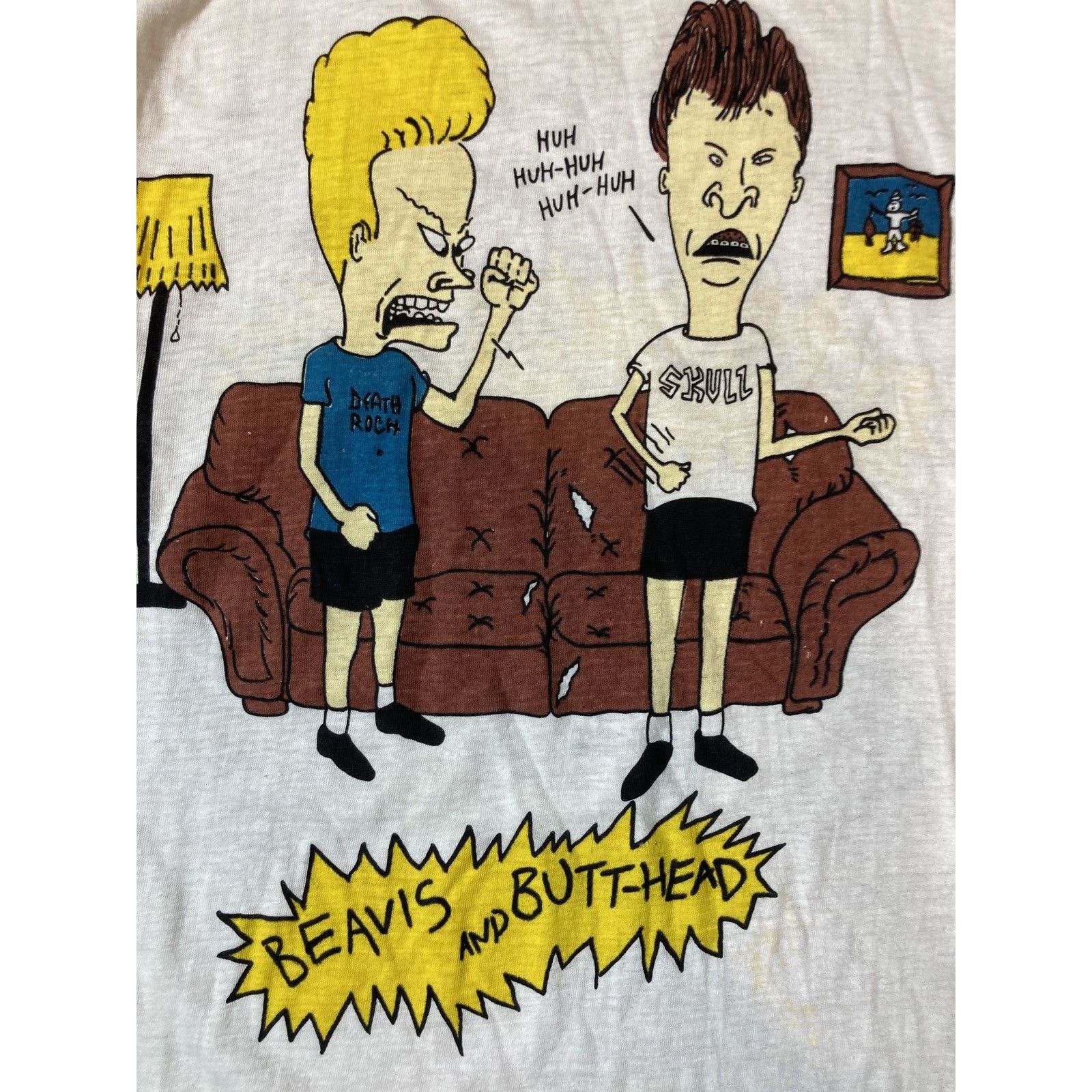 Mtv × Vintage Vintage 90s MTV Beavis and Butthead Huh Huh Huh tee Size US S / EU 44-46 / 1 - 2 Thumbnail