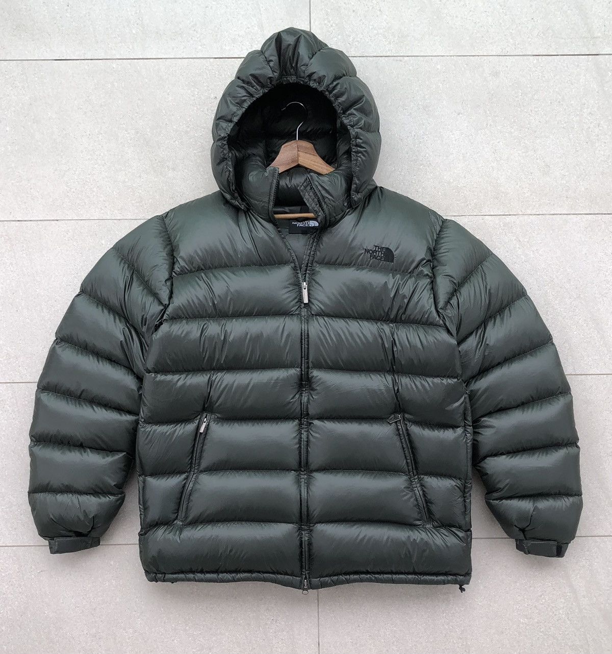 The North Face The North Face Down Jacket Full Zip Hood Green [XL] Size US XL / EU 56 / 4 - 2 Thumbnail