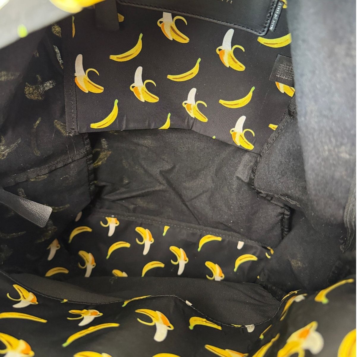 Giuseppe Zanotti Giuseppe Zanotti Banana Print Nylon Backpack Designer Luxury Size ONE SIZE - 14 Thumbnail