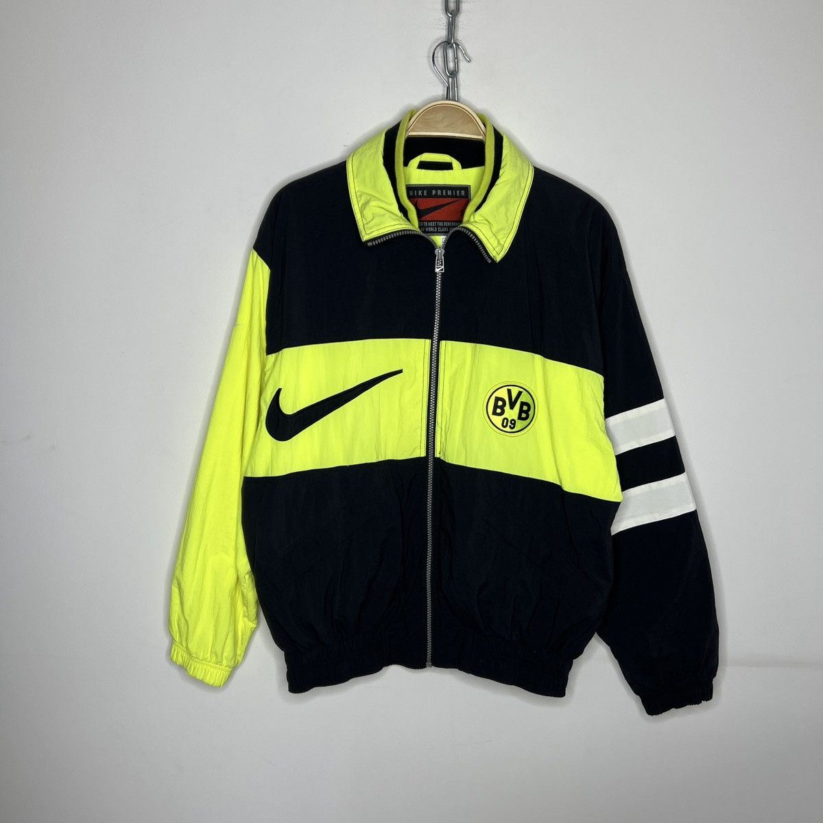 Nike Borussia Dortmund 1995 1996 zip jacket sweater 1990's 90's Size US M / EU 48-50 / 2 - 2 Thumbnail