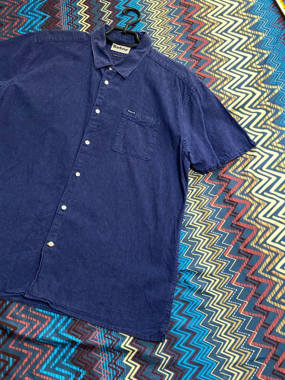 Barbour × Vintage Barbour short sleeve shirt Size US L / EU 52-54 / 3 - 12 Thumbnail