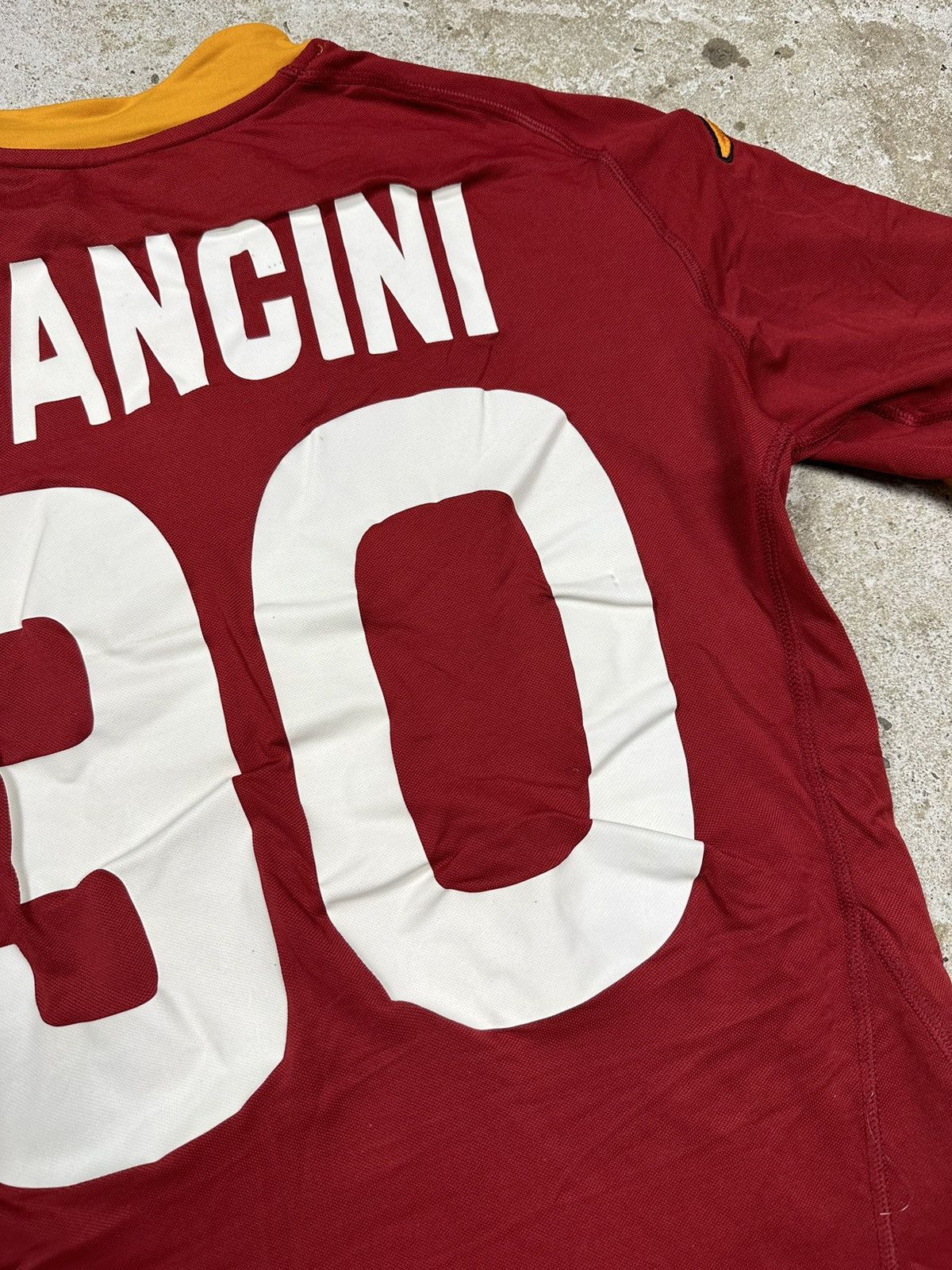 Kappa × Vintage ‼️ Kappa x AS Roma 2007/2008 Home Jersey Mancini #30 Size US M / EU 48-50 / 2 - 9 Thumbnail