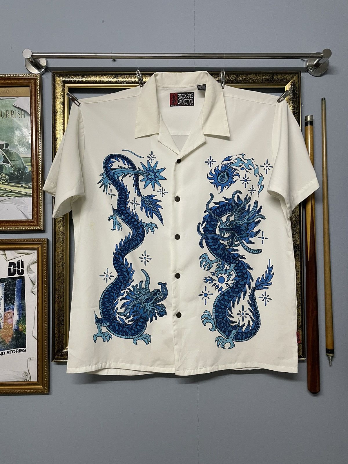 Vintage 1990s Japan PineApple Connection Mystic Skull Shirt