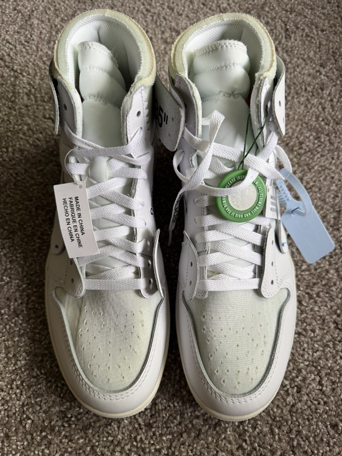 Jordan Brand × Off-White Off-White x Air Jordan 1 Euro **SOLD** Size US 11.5 / EU 44-45 - 5 Thumbnail