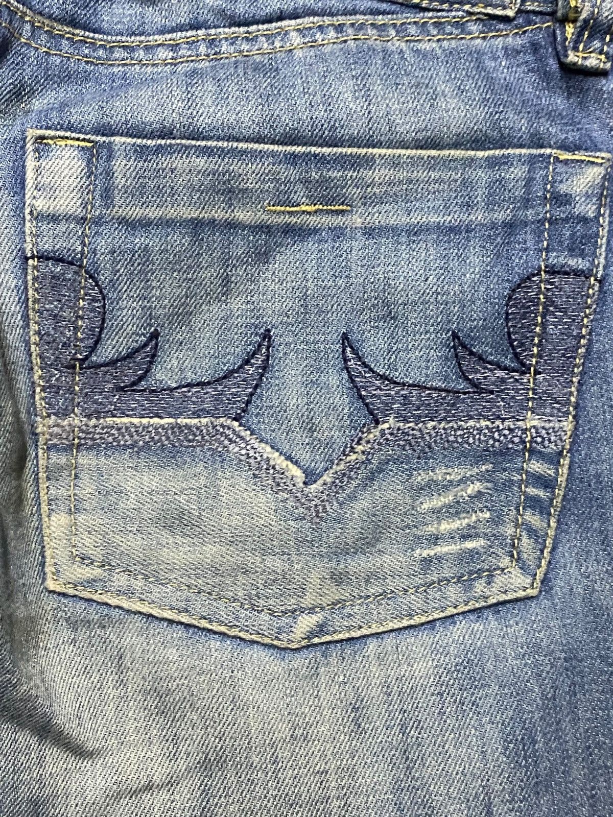 Tornado Mart Vintage Diesel Faded Wash Flare Style Jeans Size US 30 / EU 46 - 10 Thumbnail
