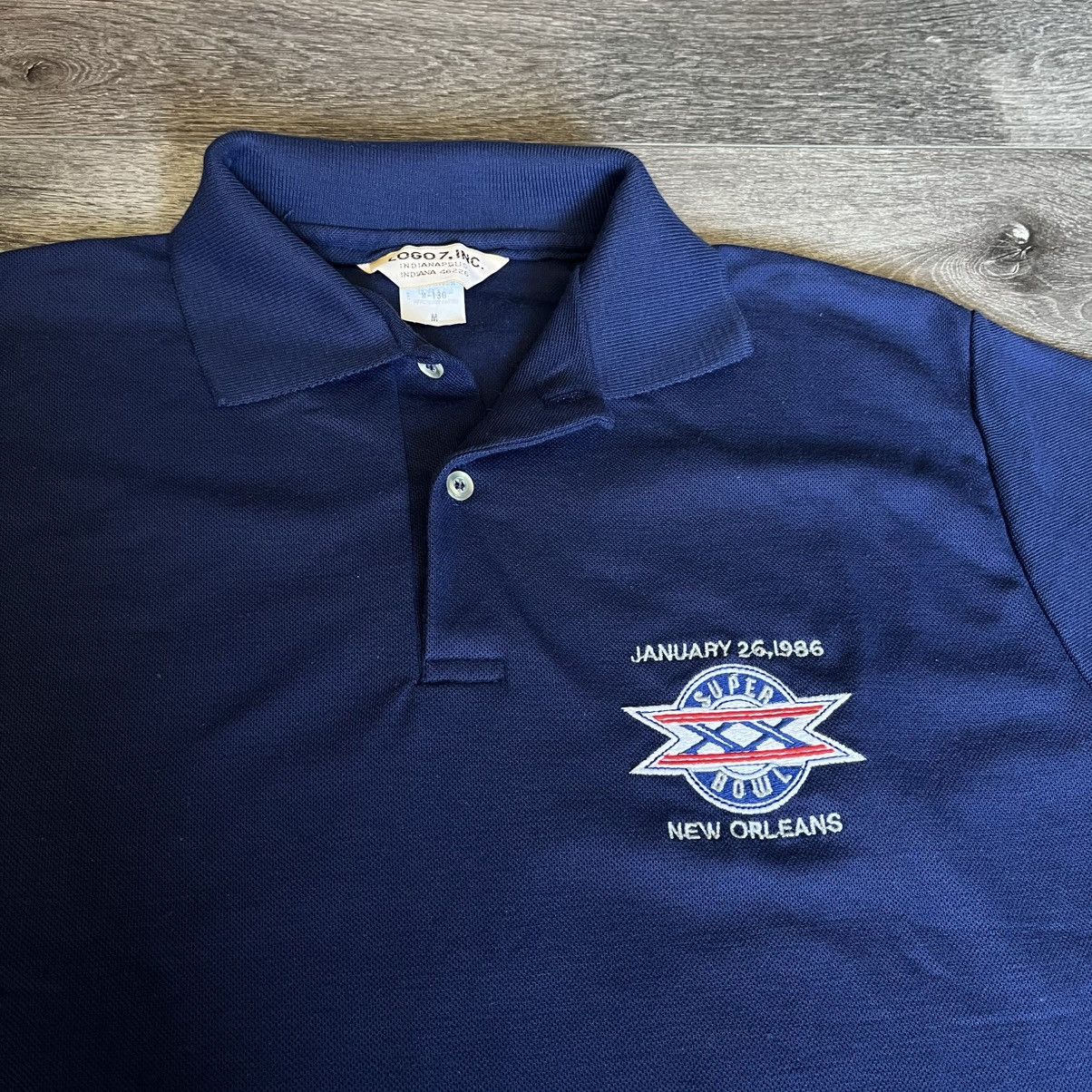Logo 7 × NFL × Vintage Vintage 1986 NFL Super Bowl XX 20 Bears Patriots Polo Shirt Size US M / EU 48-50 / 2 - 1 Thumbnail