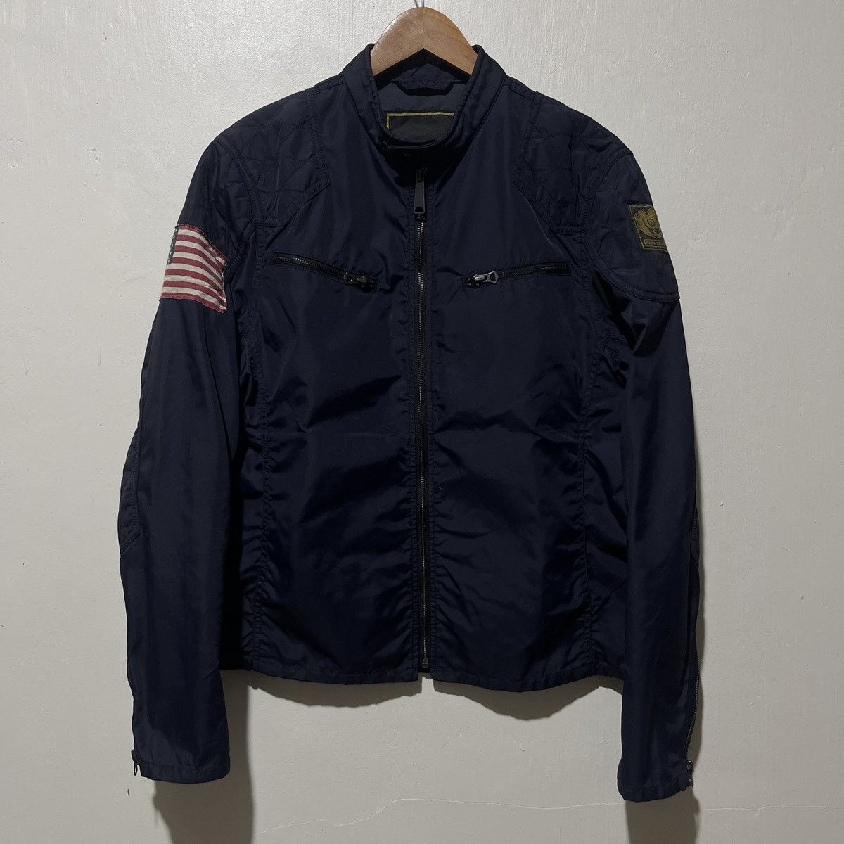Denim & Supply Ralph Lauren Ralph Lauren Midnight Blue Nylon Bomber Jacket Size US M / EU 48-50 / 2 - 1 Thumbnail