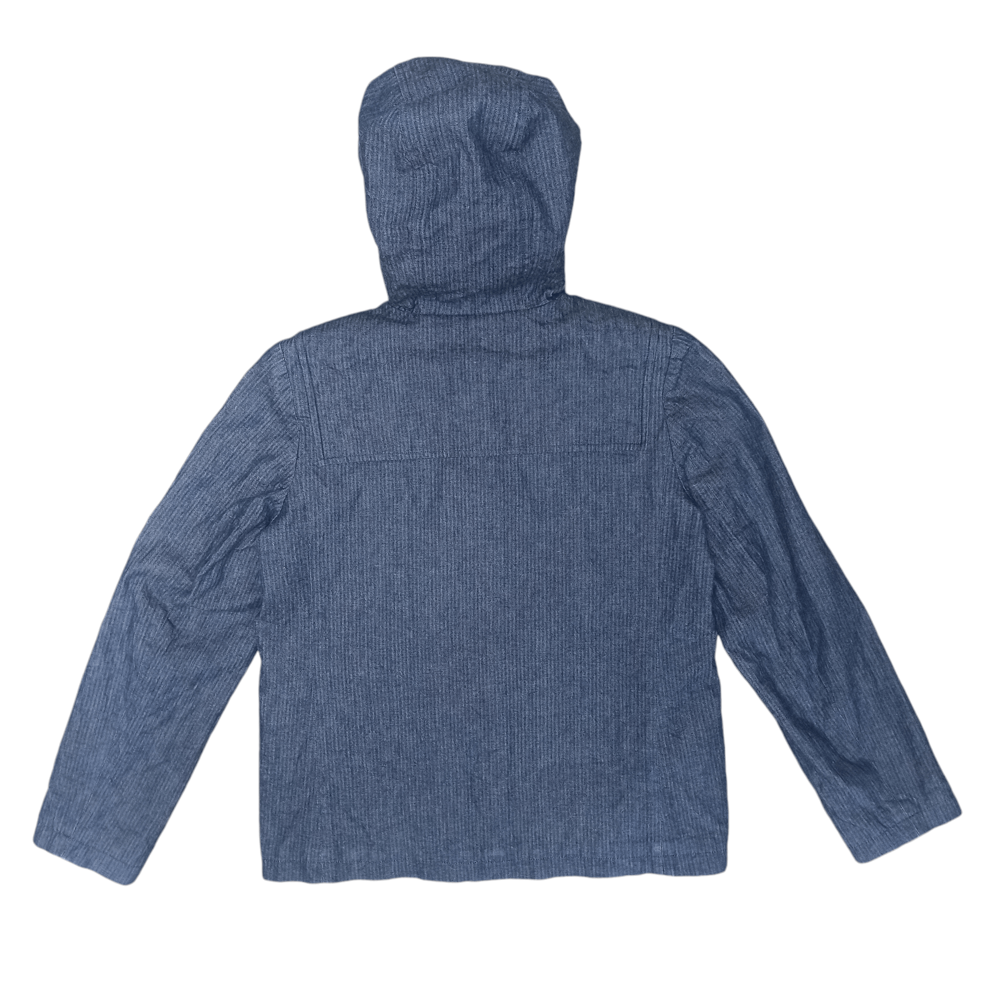 A.P.C. Jacket APC Striped Blue Jeans Hoodie Size M / US 6-8 / IT 42-44 - 2 Thumbnail