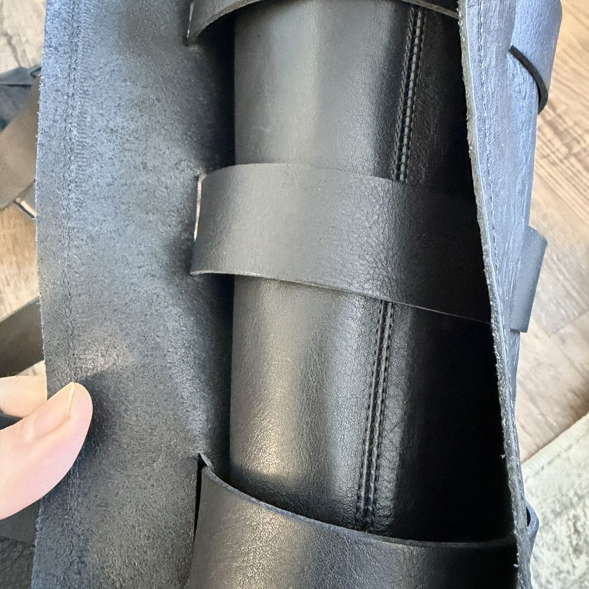 Ann Demeulemeester Ann Demeulemeester SS25 Black Silver Soft Boots Size US 11 / EU 44 - 9 Thumbnail