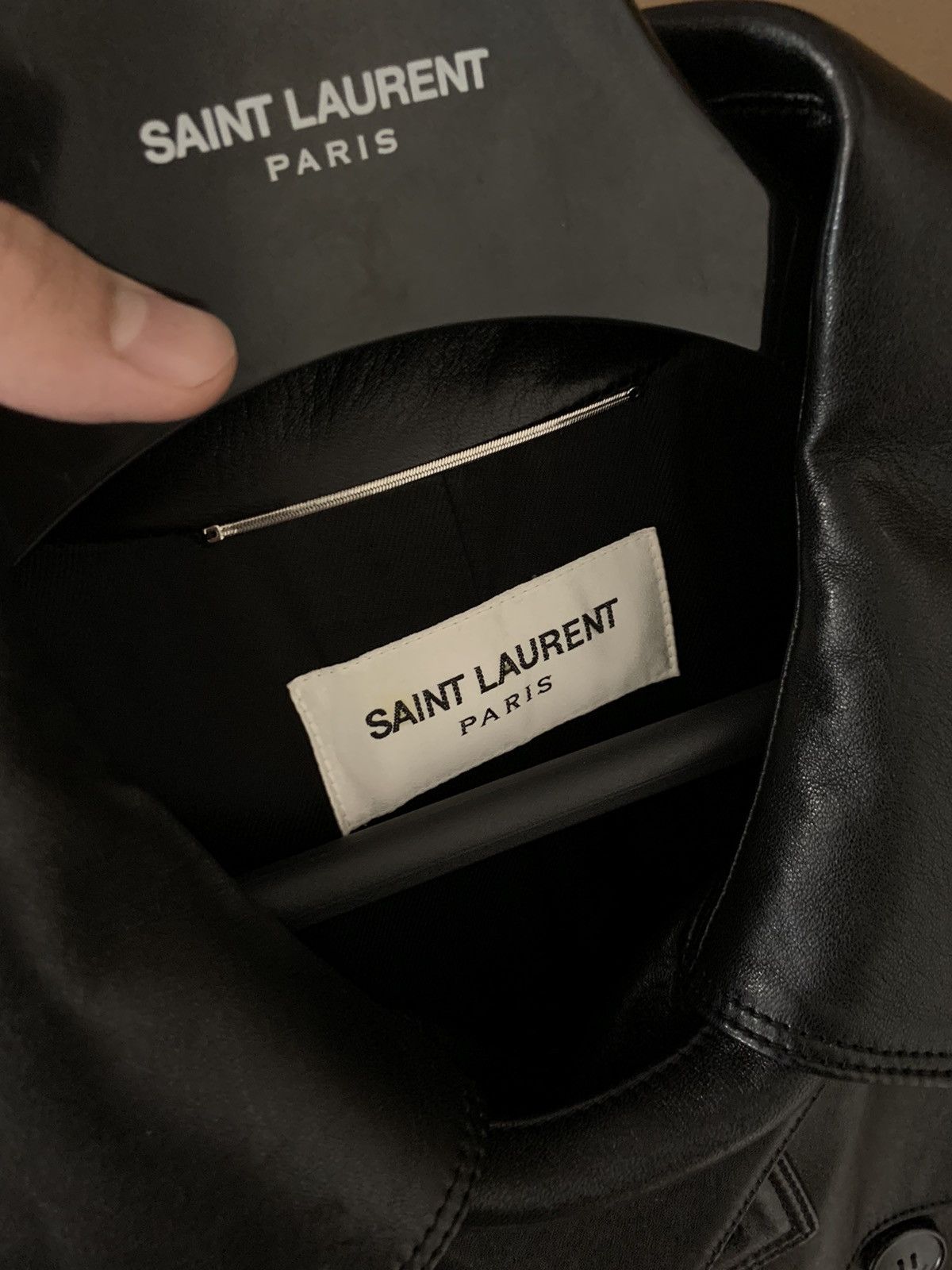 Saint Laurent Paris Saint Laurent 2023FW Lambskin Trench Coat Size US M / EU 48-50 / 2 - 2 Thumbnail