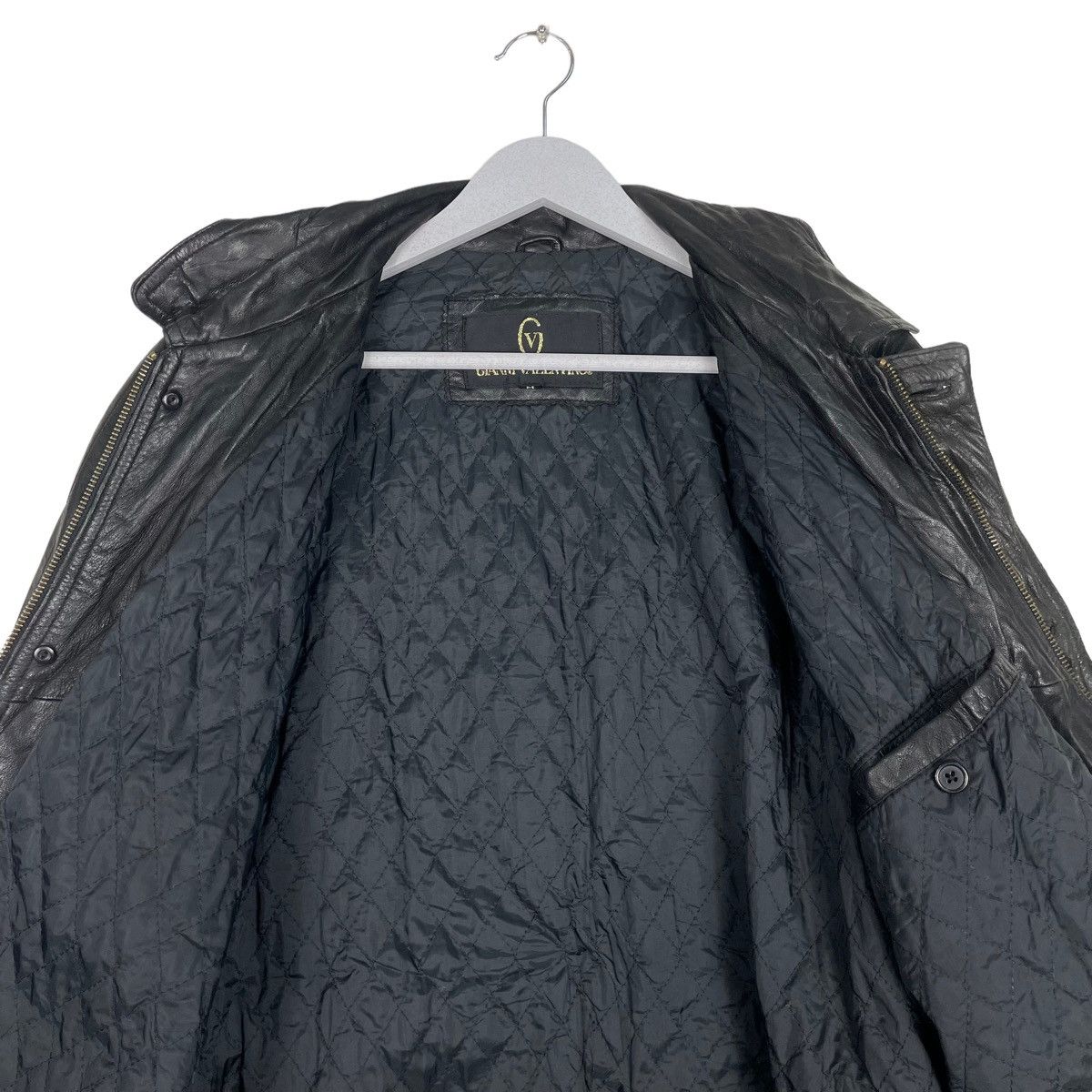 Gianni Valentino × Vintage 💥80s GIANNI VALENTINO GENUINE LEATHER JACKET Size US M / EU 48-50 / 2 - 11 Thumbnail