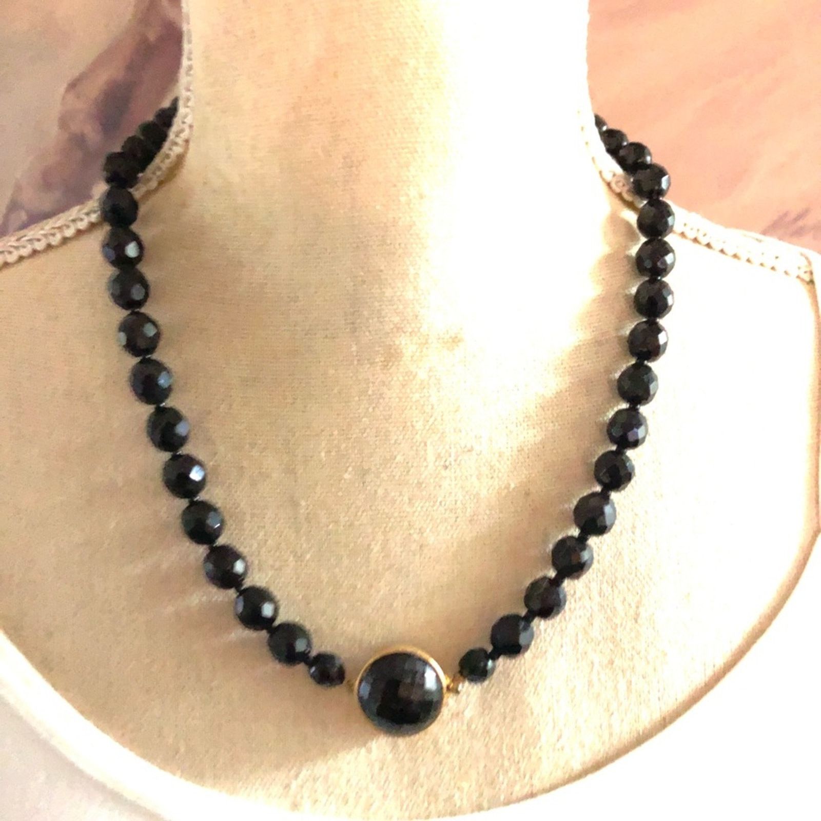 Vintage Vintage faceted glass bead versatile fringe necklace Size ONE SIZE - 3 Thumbnail