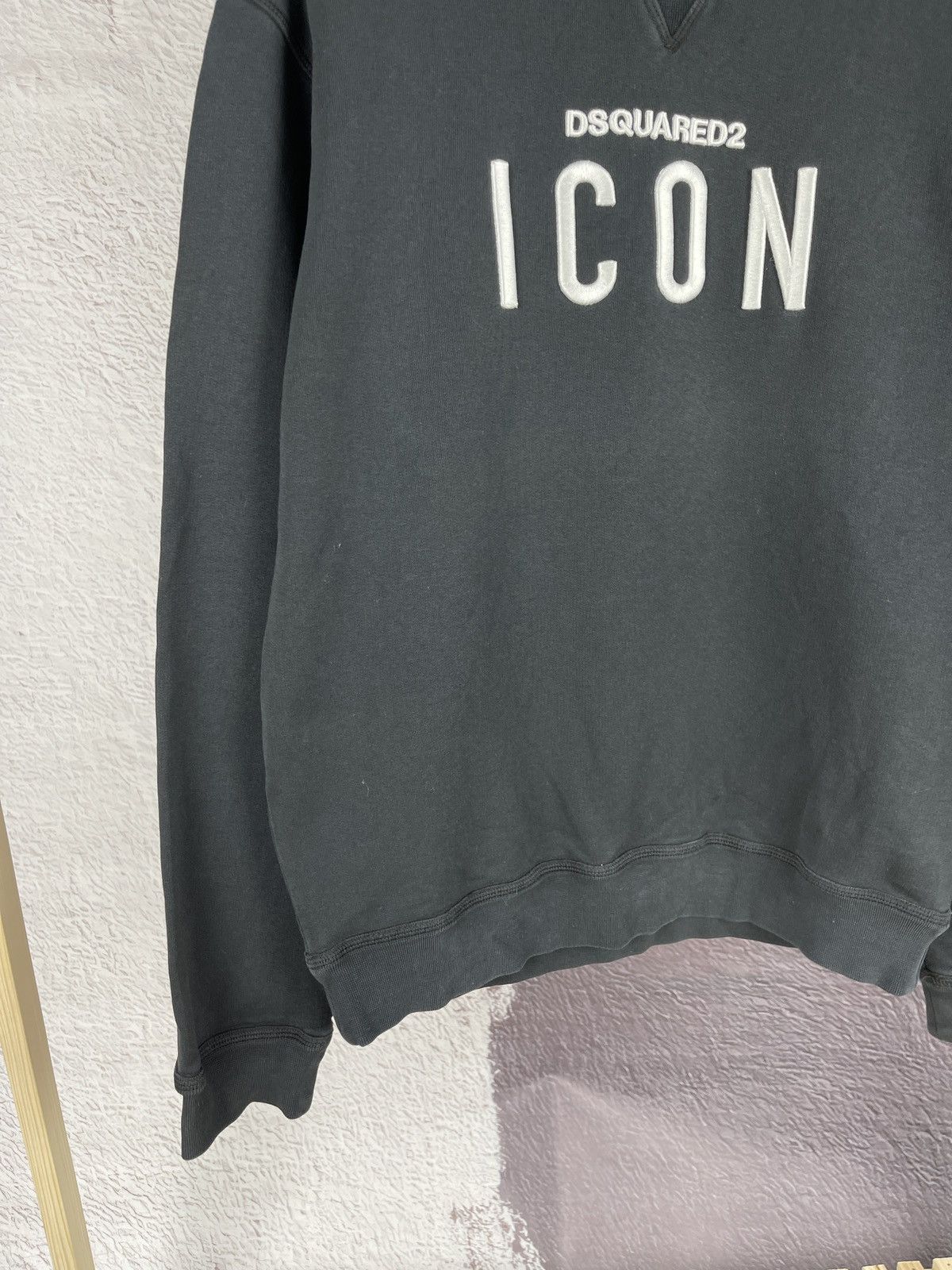 Dsquared2 Dsquared 2 Icon big embroidered logo black sweatshirt Size US L / EU 52-54 / 3 - 6 Thumbnail
