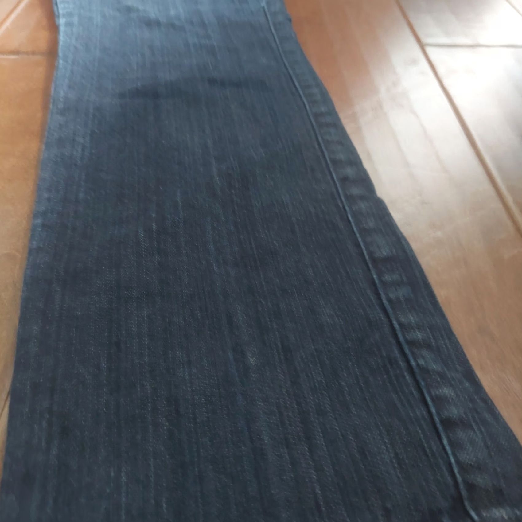 Mossimo Mossimo Women's Denim Jeans - Size 12 - Blue - Cotton Spandex - Regular - Straight - Dark Wash - Button Closure - Solid - Women Size 34" / US 12 / IT 48 - 5 Thumbnail