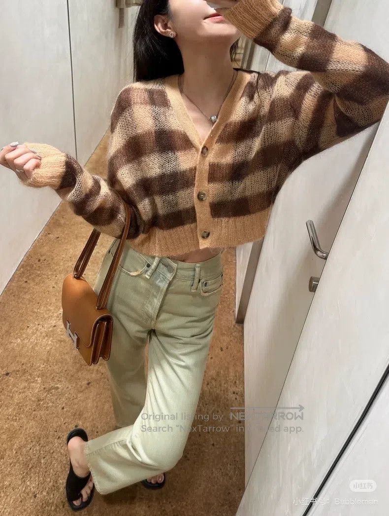 Acne Studios Acne Studios Colorblocked Striped Cardigan Size S / US 4 / IT 40 - 7 Thumbnail