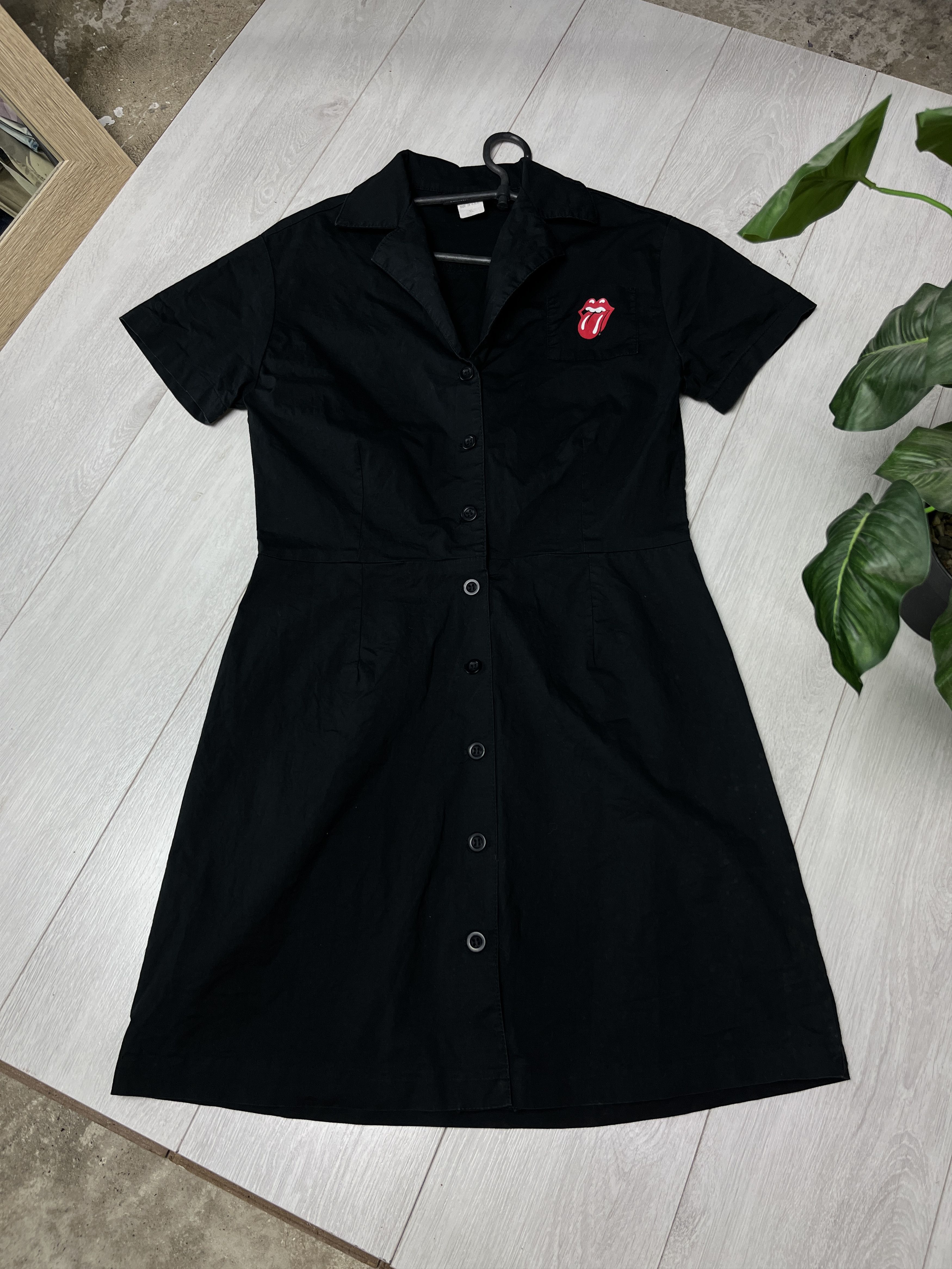Vintage 2000s THE ROLLING STONES "DRAGONFLY" BUTTON UP DRESS - 851 Size XL / US 12-14 / IT 48-50 - 2 Thumbnail