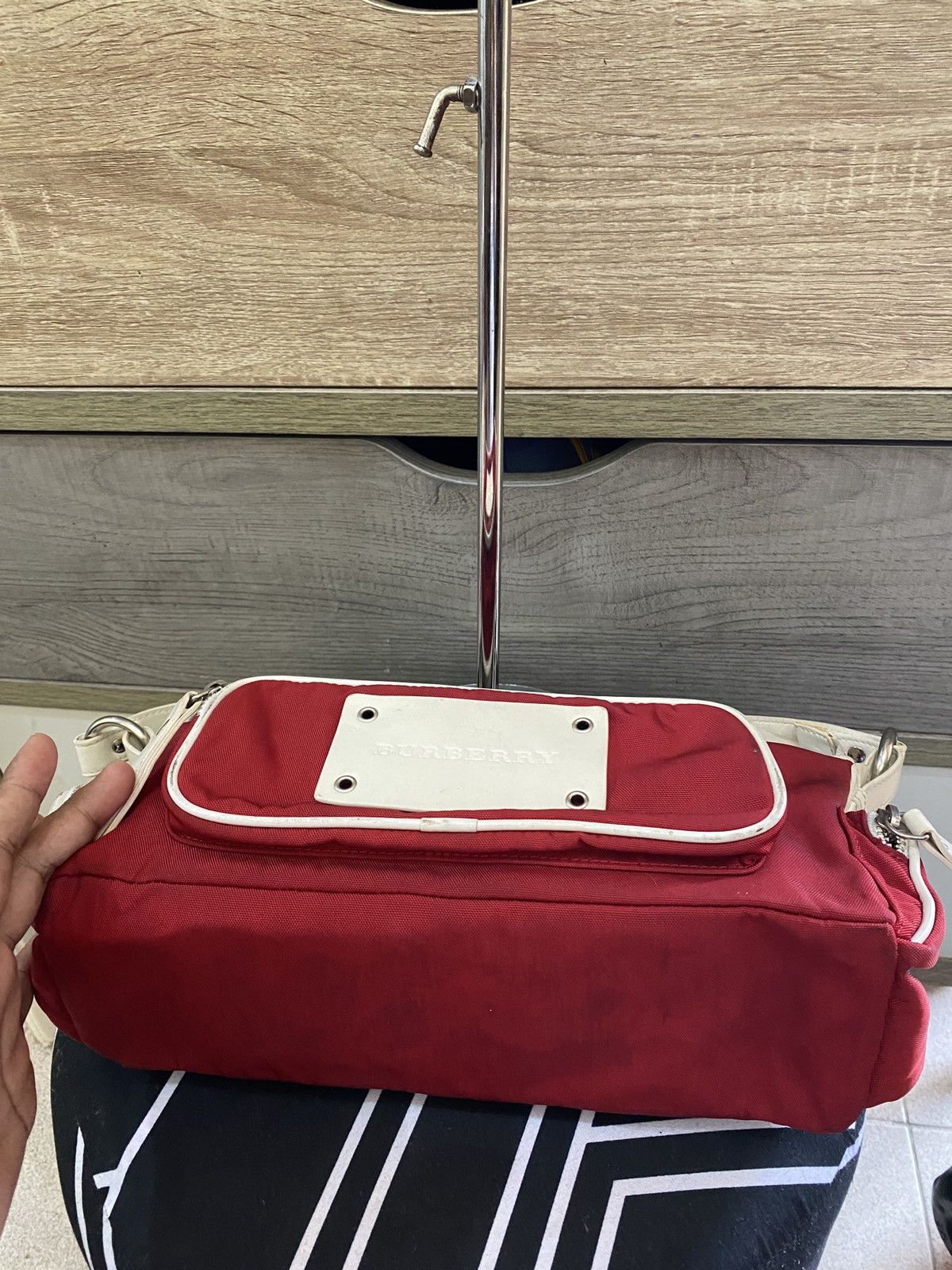 Burberry Burberry Red Nilon Shoulder Bag Size ONE SIZE - 7 Thumbnail