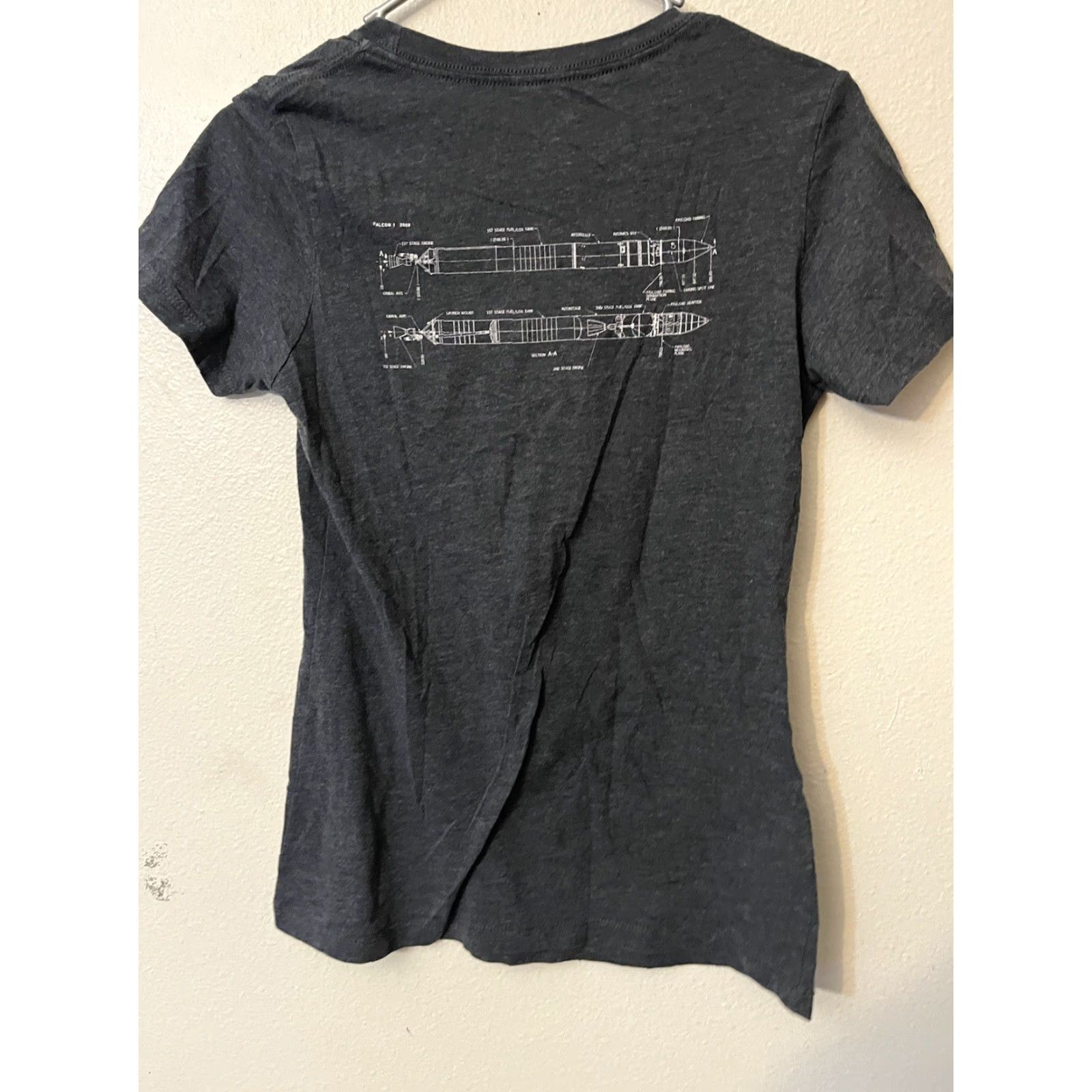 Vintage SpaceX Women's T Shirt Gray Medium Size M Shirt Space SpaceX Womens T Shirt Gray Medium Size M / US 6-8 / IT 42-44 - 2 Thumbnail
