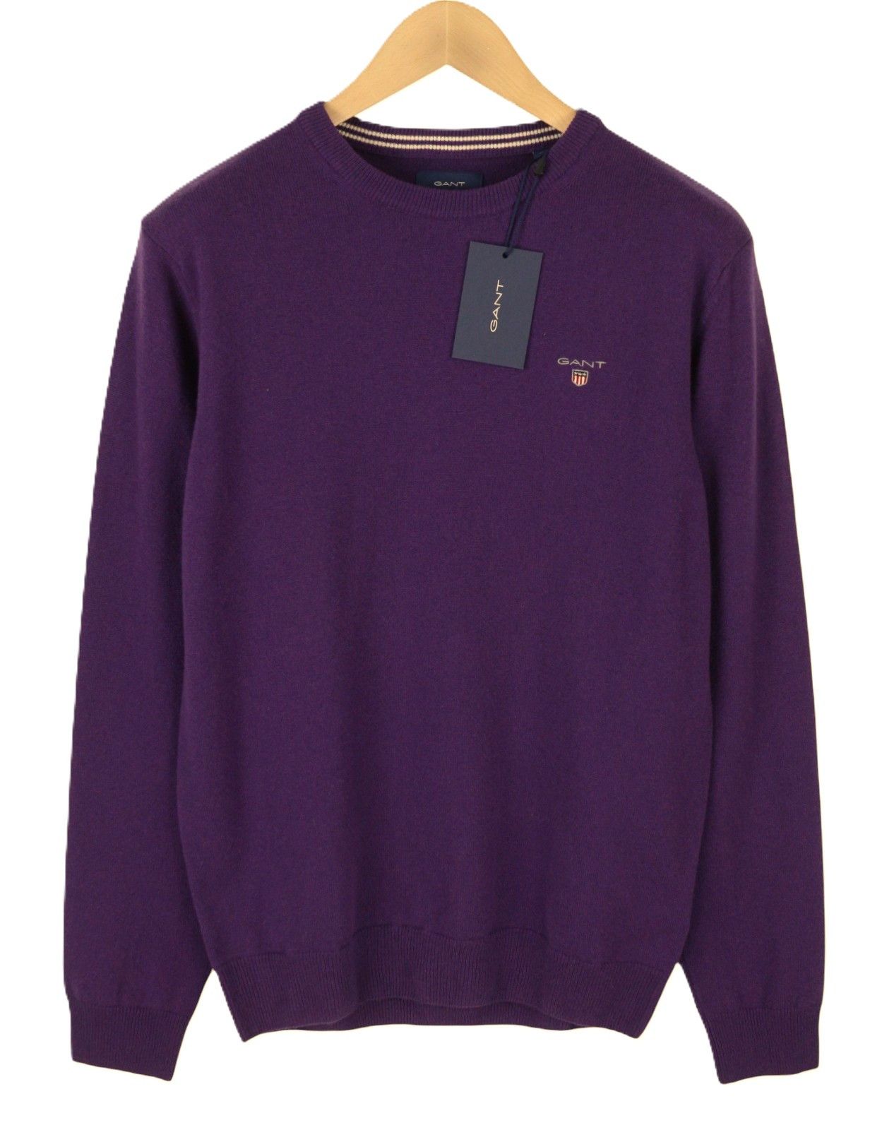 Gant SUPERFINE LAMBSWOOL CREW M Imperial Purple Jumper 87315 Size US M / EU 48-50 / 2 - 2 Thumbnail