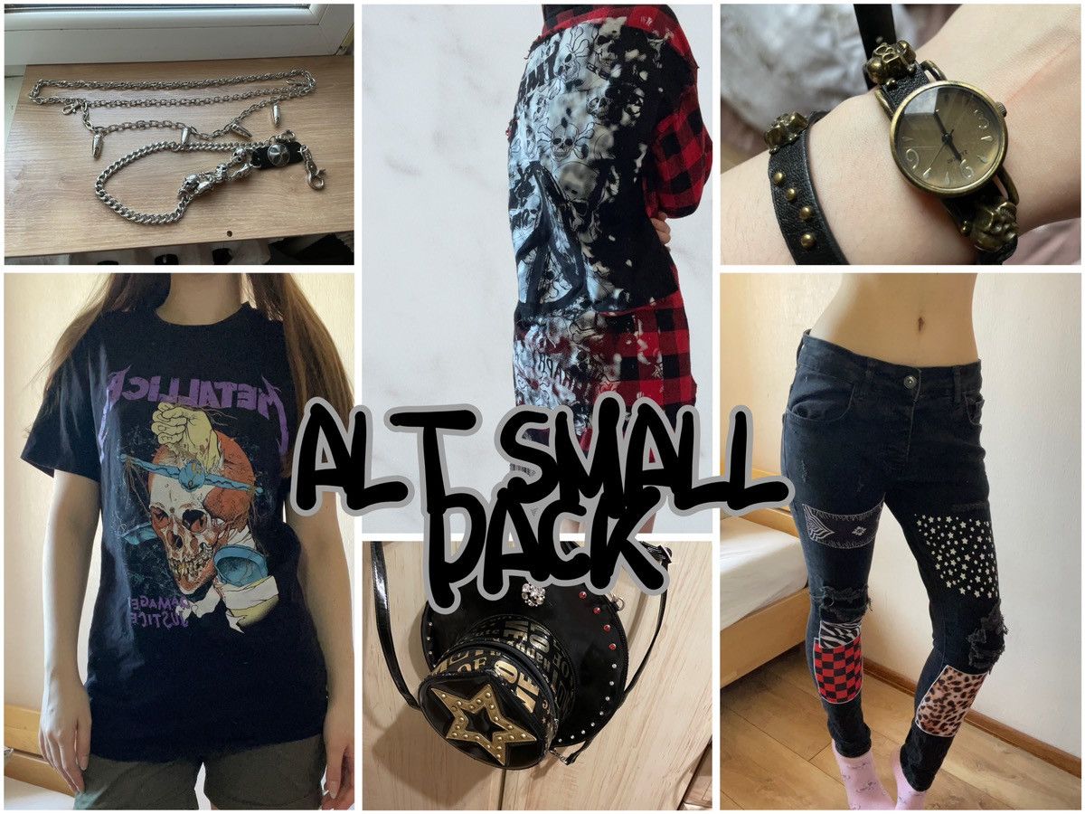 Vintage Bundle of 7 pieces , alt fashion , rock punk Size ONE SIZE - 1 Thumbnail