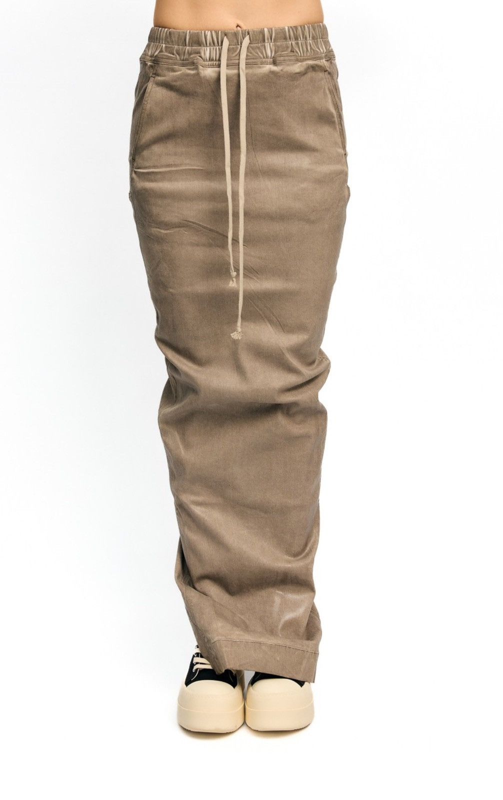 Rick Owens × Rick Owens Drkshdw Rick Owens Drkshdw Pillar Maxi Cotton Blend Skirt Size 24" / US 00 / IT 34 - 1 Thumbnail