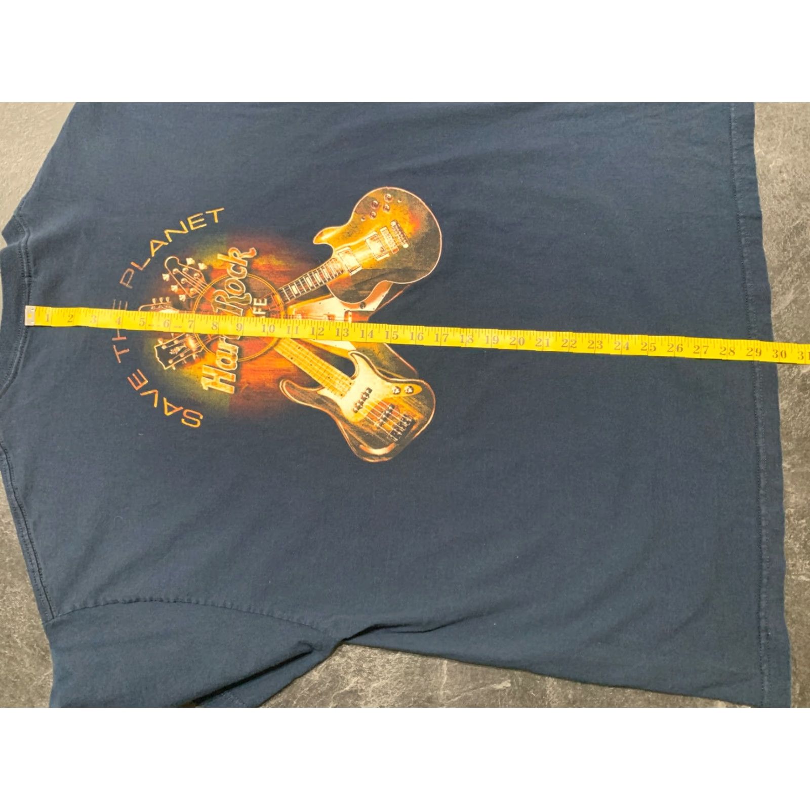 Hard Rock Cafe VINTAGE Hard Rock Cafe Nashville Save The Planet Guitar T-Shirt 2010s Men XXL Blue Music Streetwear Size US XXL / EU 58 / 5 - 6 Thumbnail