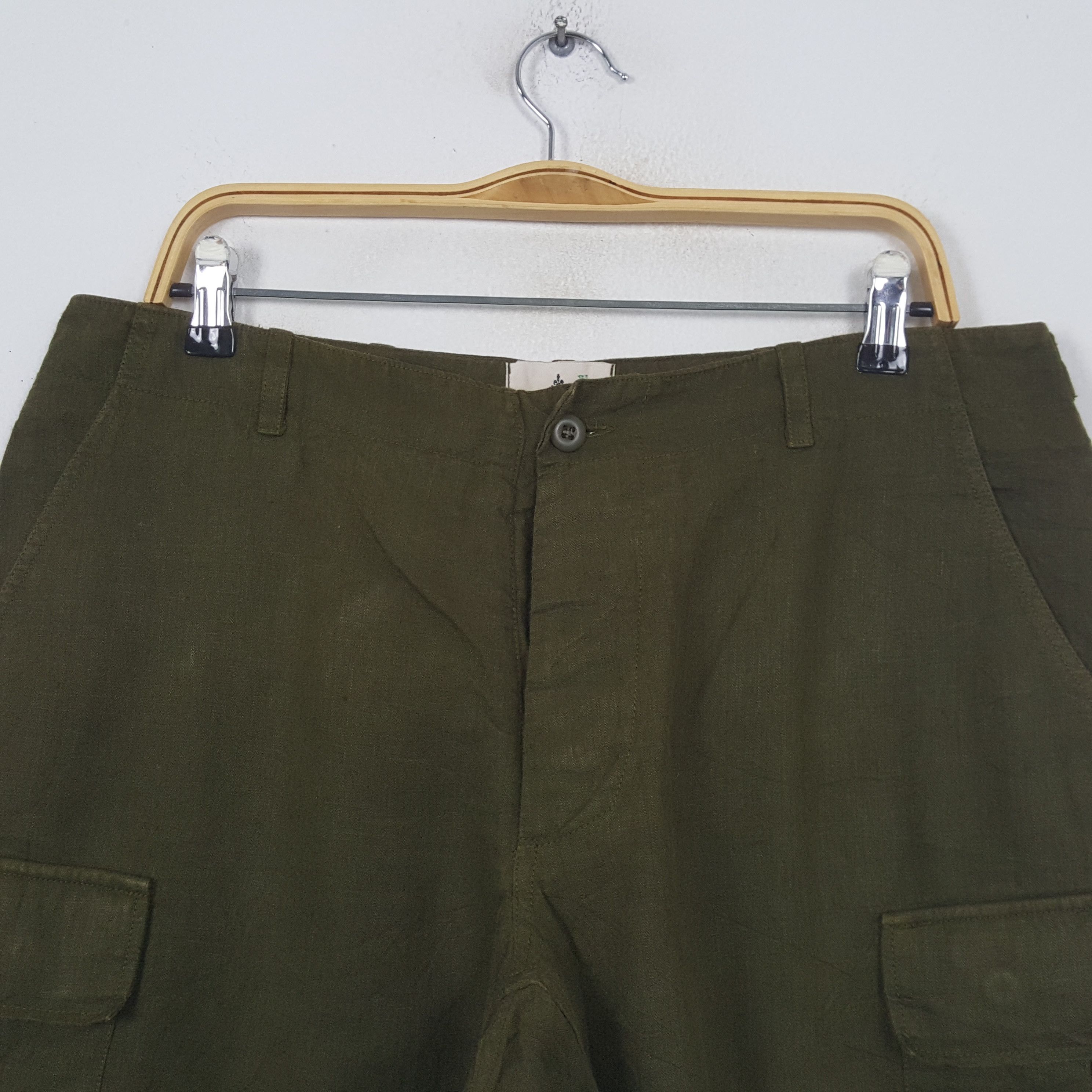 Vintage Vintage Honnete French Military Style Cargo Shorts RR10 Size US 34 / EU 50 - 2 Thumbnail