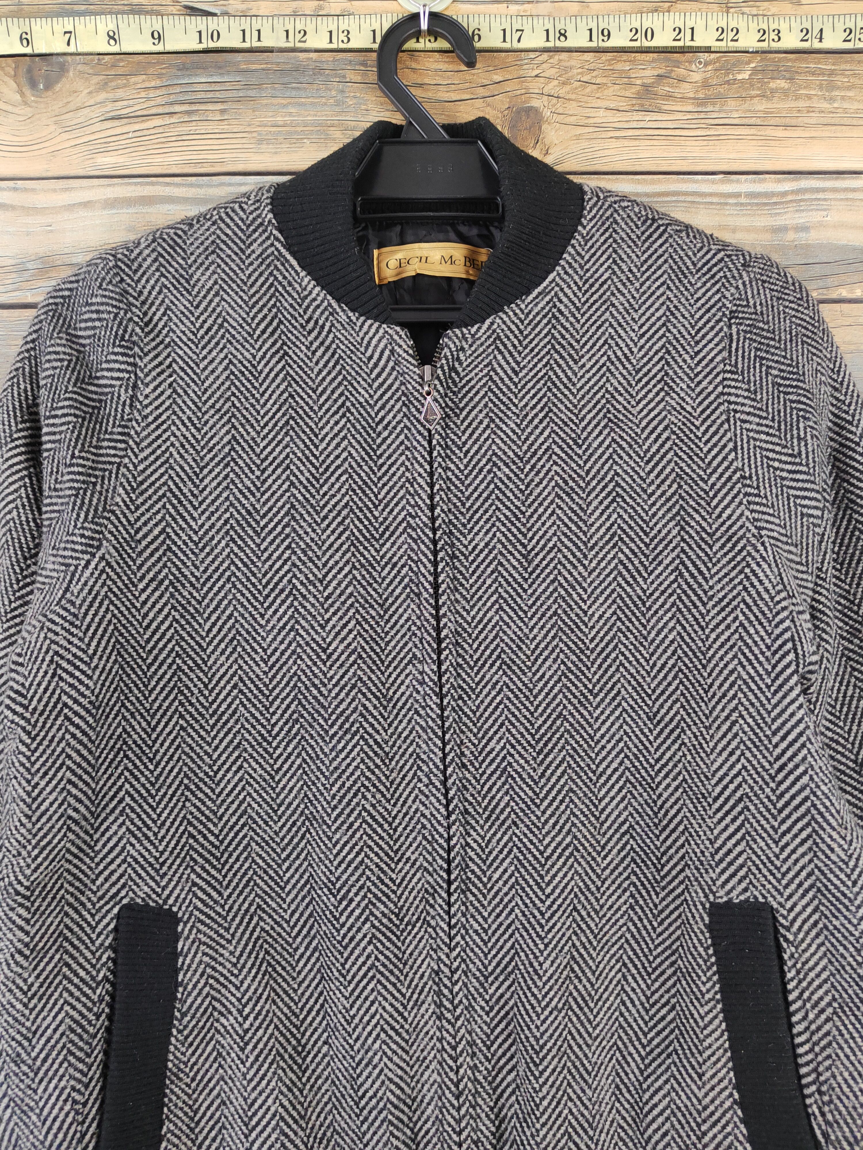 Japanese Brand Cecil McBee Gray Black Wool Jackets #W2244 Size US S / EU 44-46 / 1 - 2 Thumbnail