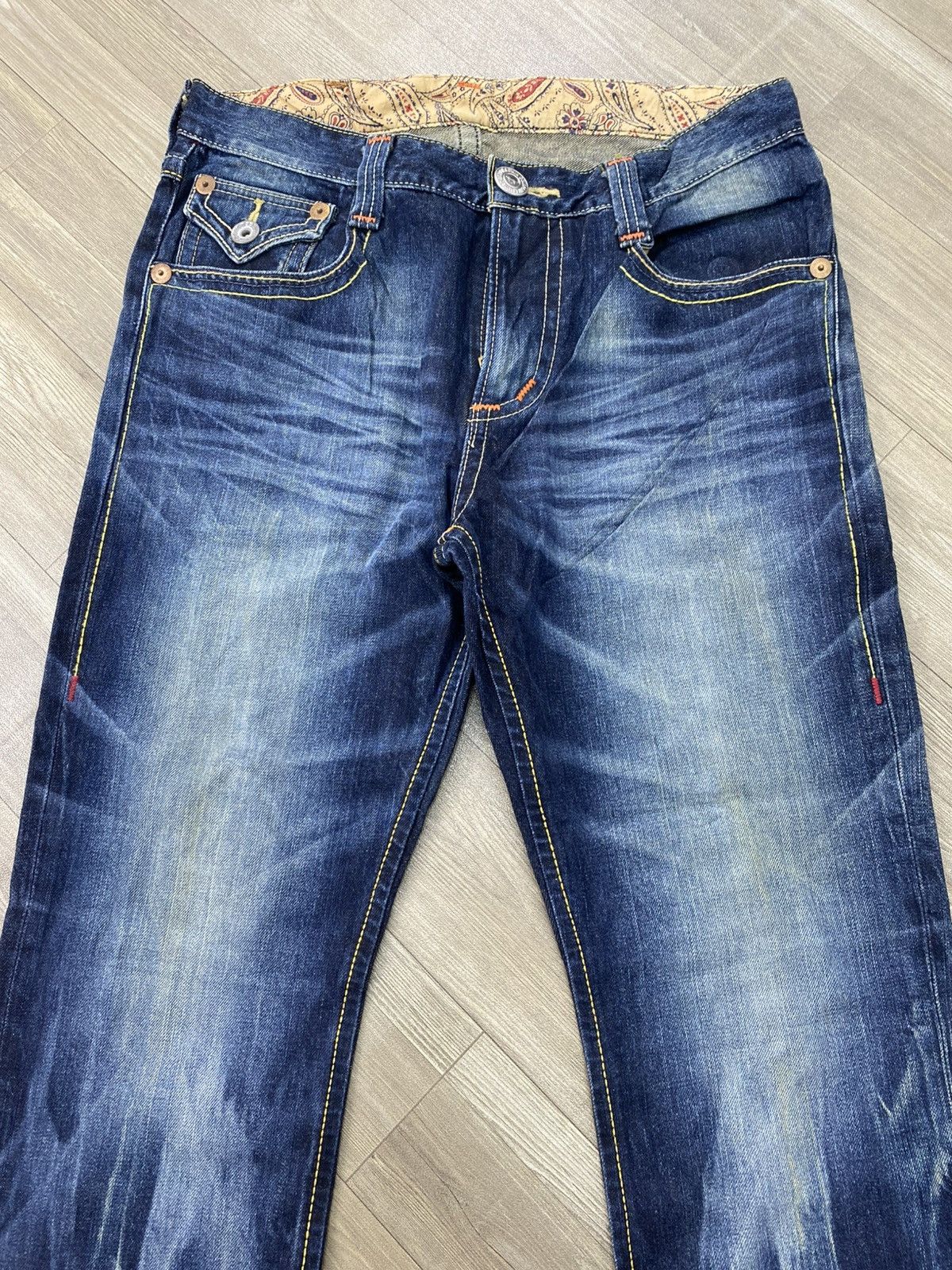 If Six Was Nine 2000s Ediwn Trip Japan Distressed Faded Lgb Punk Style Jeans Size US 34 / EU 50 - 2 Thumbnail