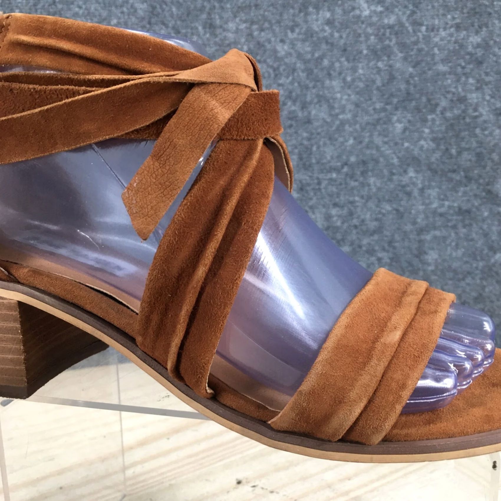 Steve Madden Steve Madden Strappy Womens Brown Sandals Ritual Casual Ankle Suede Heels Size US 7 / IT 37 - 4 Thumbnail