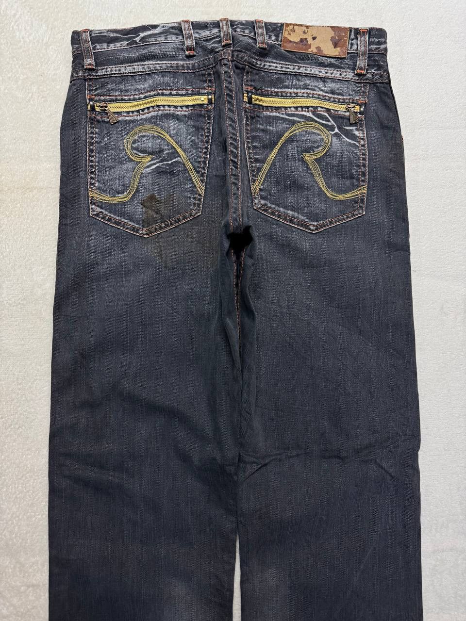 Japanese Brand SICK Vintage Replay Smoke Washed Style Distressed Denim Jean Size US 31 - 16 Thumbnail
