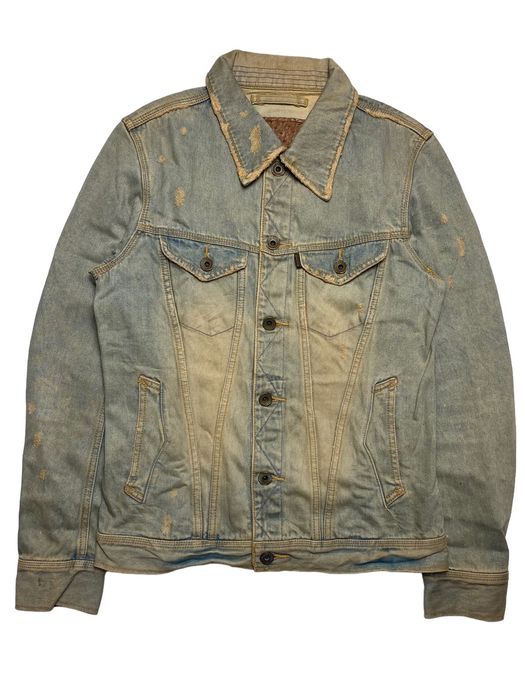 If Six Was Nine 2000s GOA - Mudwash Dirty Denim Jacket | Grailed