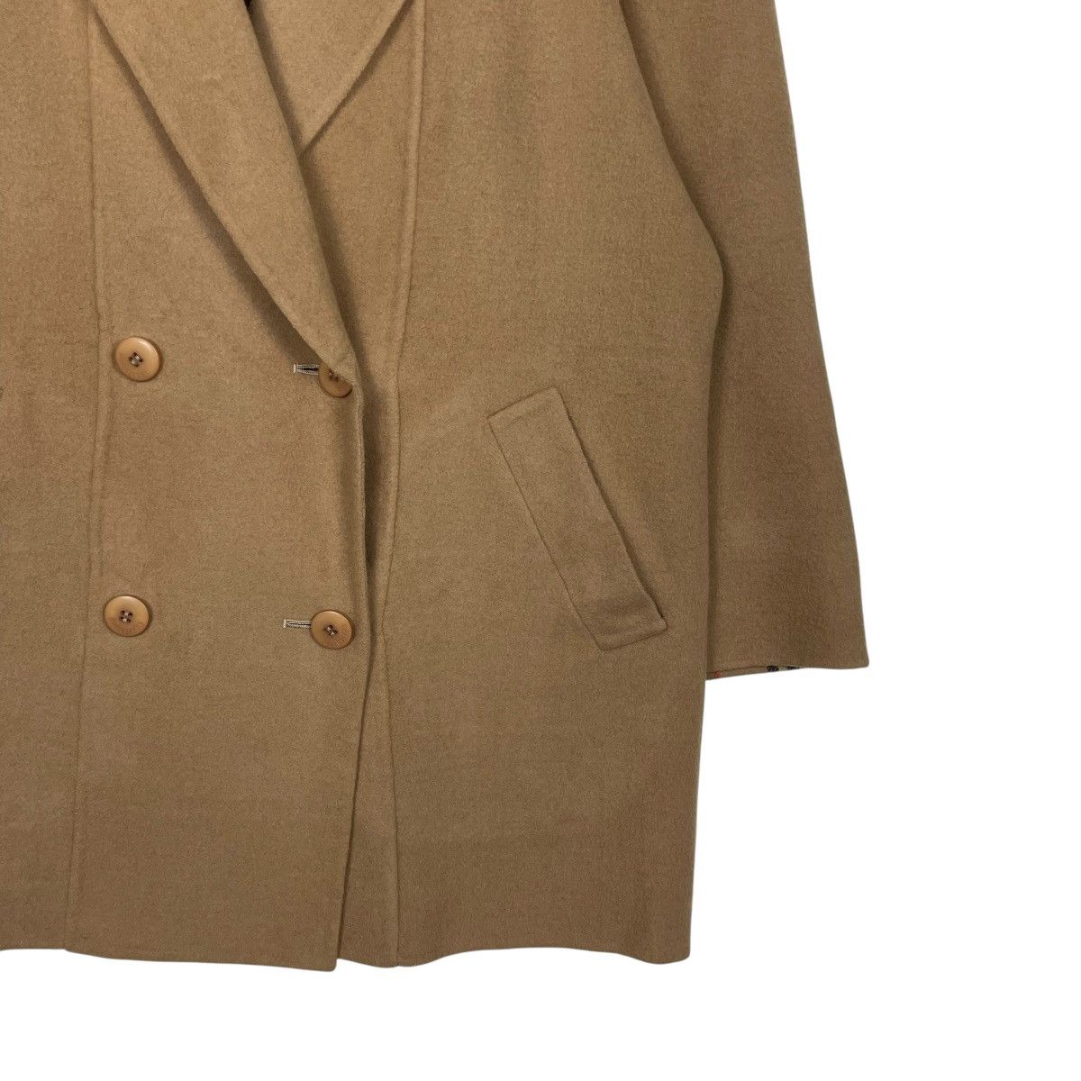 Burberry Burberrys Nova Check Double Breasted Wool Coat Size M / US 6-8 / IT 42-44 - 4 Thumbnail