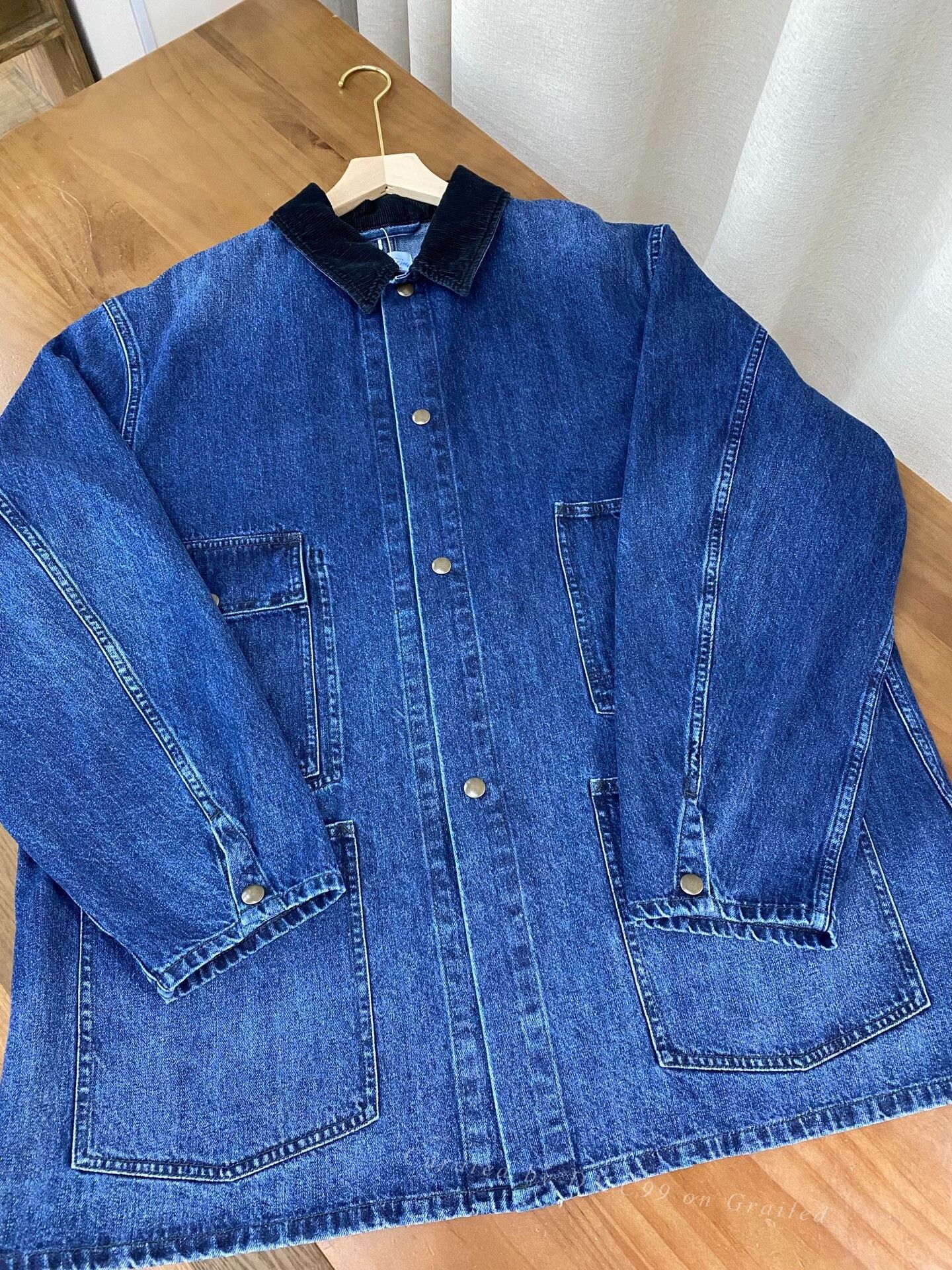 Journal Standard Journal Standard Luxe Corduroy Collar Denim Jacket Size US M / EU 48-50 / 2 - 1 Thumbnail