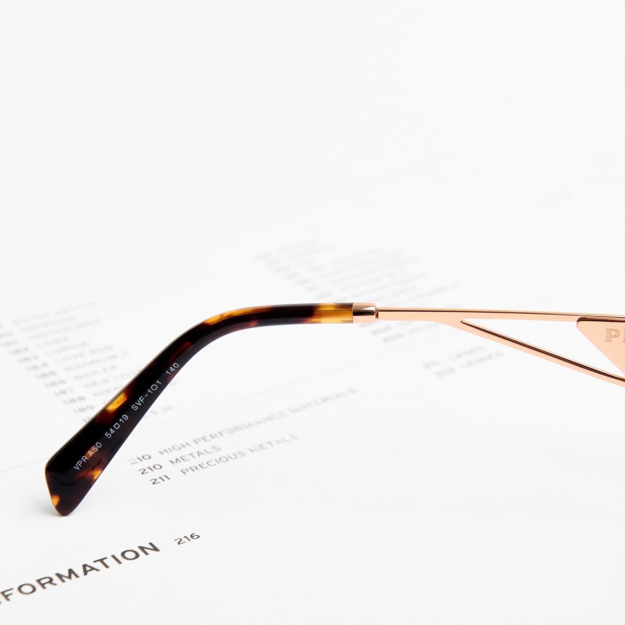 Prada PRADA 0PR A50V SVF1O1 GLASSES Size ONE SIZE - 5 Thumbnail