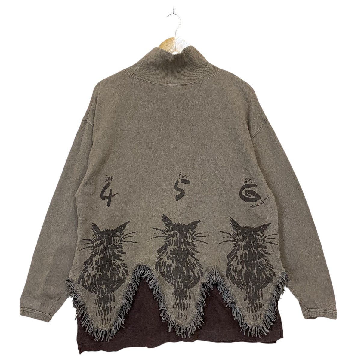 Japanese Brand Wachicfield Catt Big Logo Sweater Size US L / EU 52-54 / 3 - 7 Thumbnail