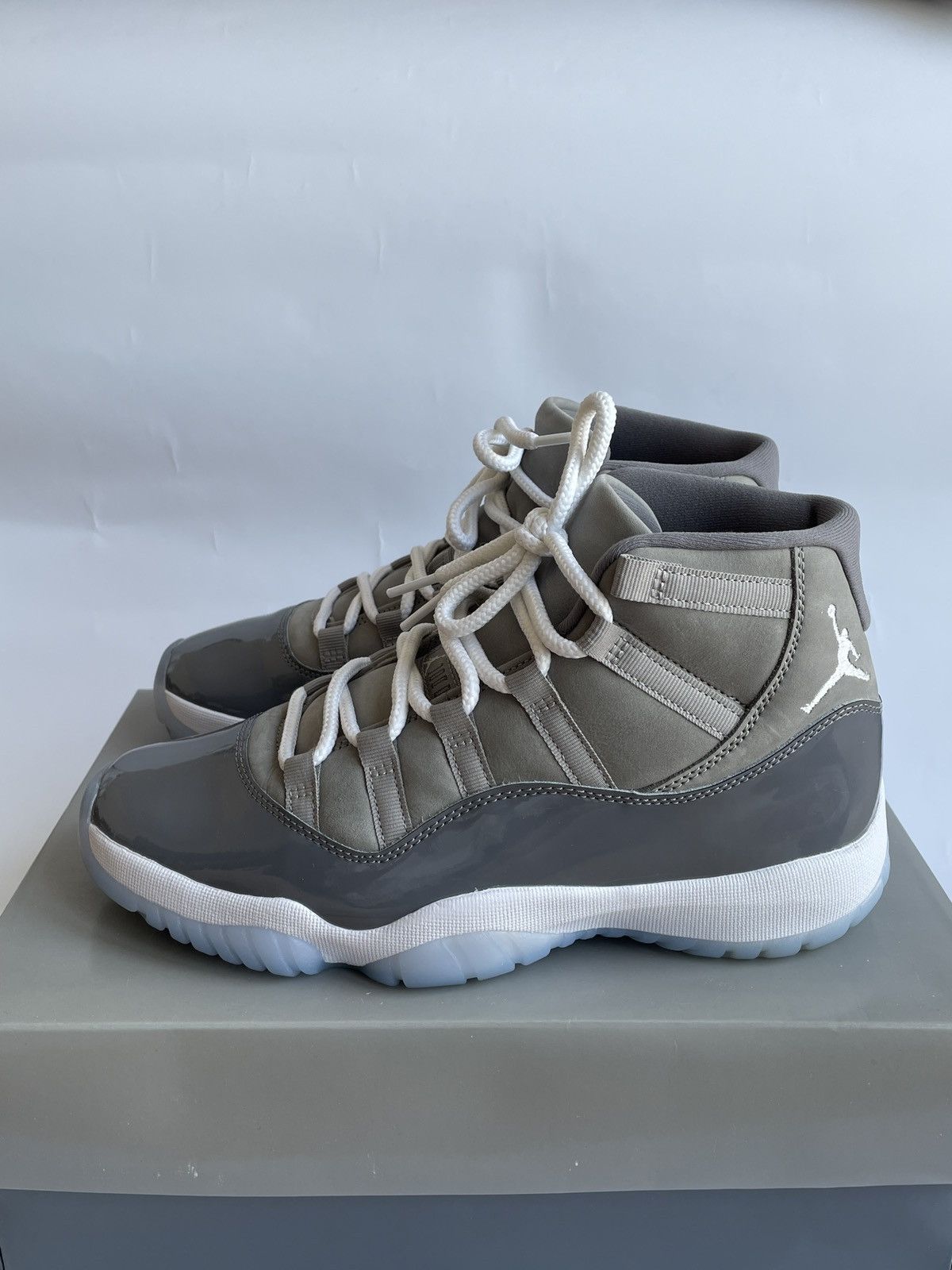 image of Jordan Nike Air Jordan 11 Retro Cool Grey Bred Off White Shoes, Men's (Size 9)