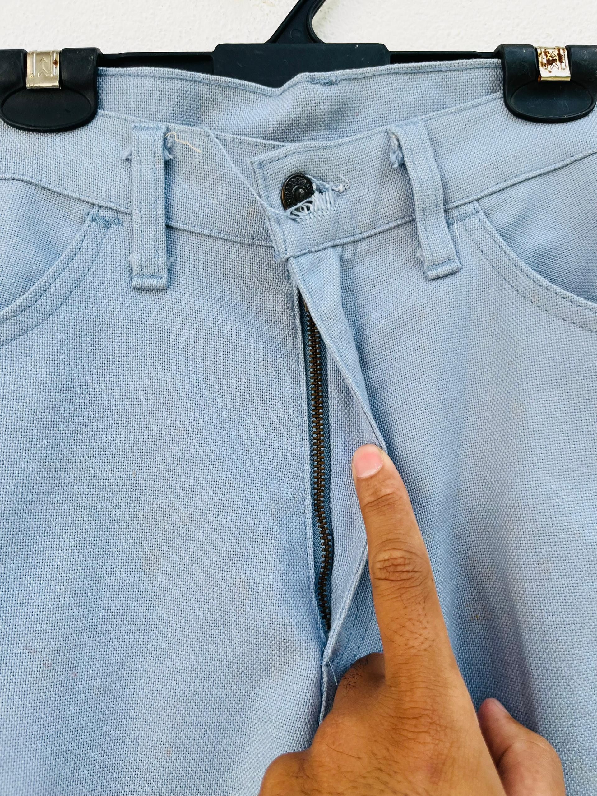Levi's Vintage Clothing × Vintage Vintage 80s Levis Sta Press Boot Cut Sky Blue Pant Size US 30 / EU 46 - 5 Thumbnail