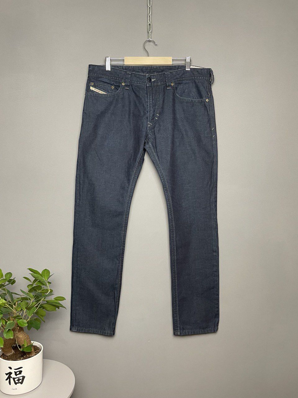 image of Archival Clothing x Diesel Thavar Slim Skinny Jeans in Blue/Navy, Men's (Size 33)