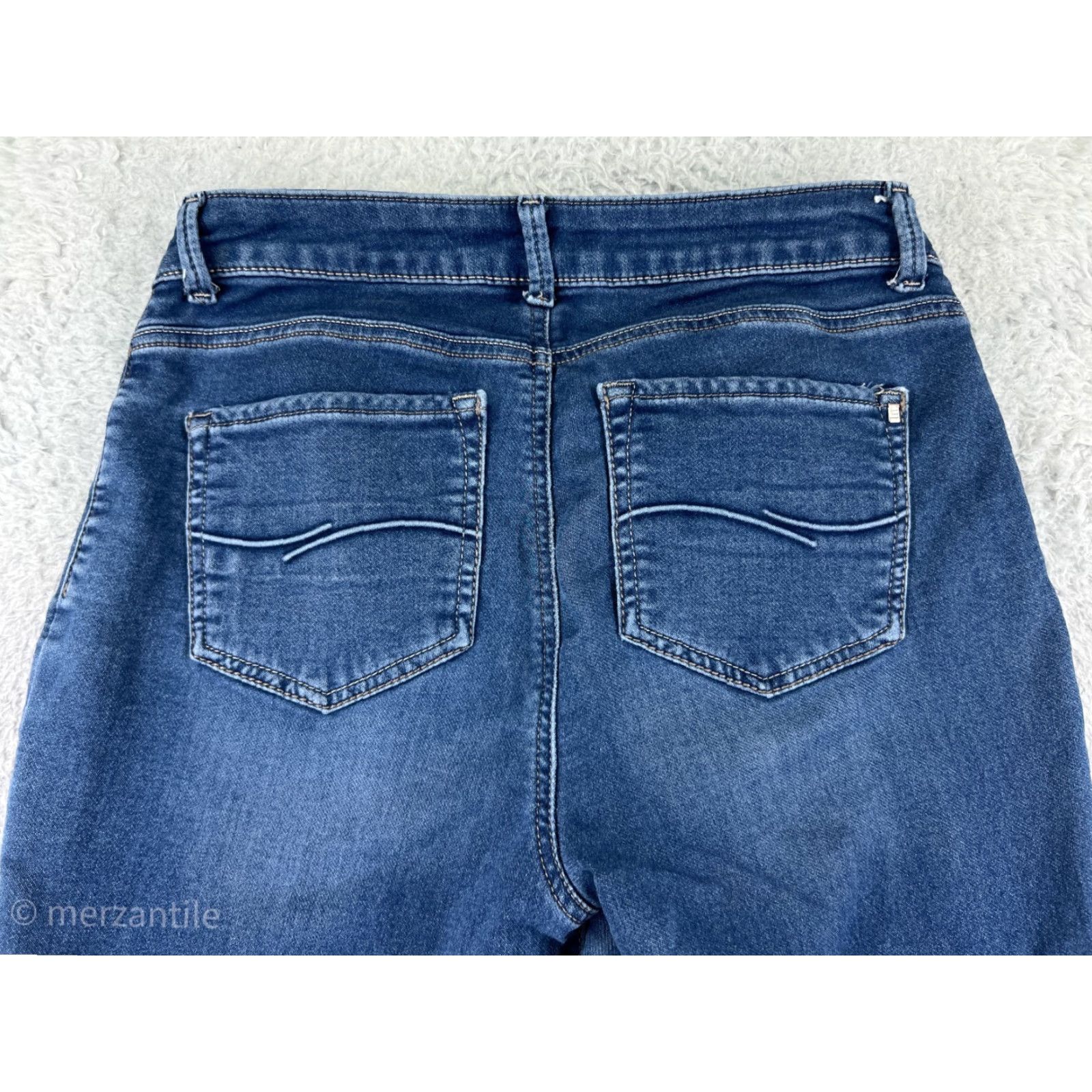 Lee Lee Womens Jeans Bootcut 28 Blue Denim Western Cotton Blend Casual 2010s Size 28" / US 6 / IT 42 - 3 Thumbnail