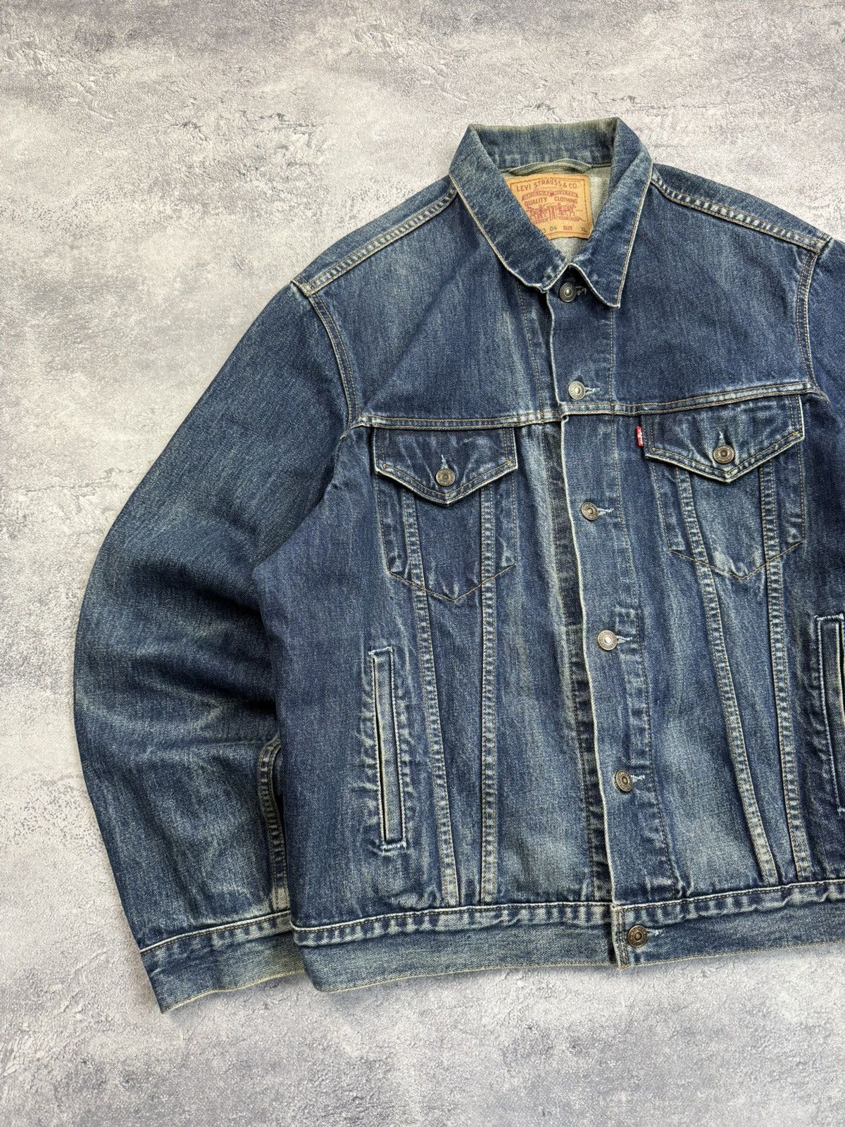 Levi's Vintage 90’s Levi’s Denim Trucker Jacket 70503 04 Size US XL / EU 56 / 4 - 6 Thumbnail