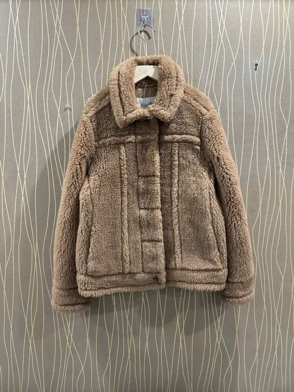 Max Mara MaxMara Brown Alpaca Wool Women's Coat 0089 Size M / US 6-8 / IT 42-44 - 1 Thumbnail