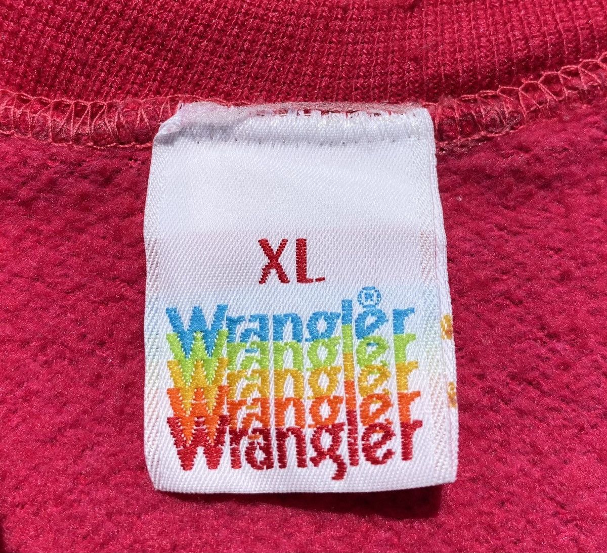 Wrangler Vintage 80’s Wrangler Bird Pink V-Neck Sweatshirt Womens Med Size M / US 6-8 / IT 42-44 - 6 Thumbnail