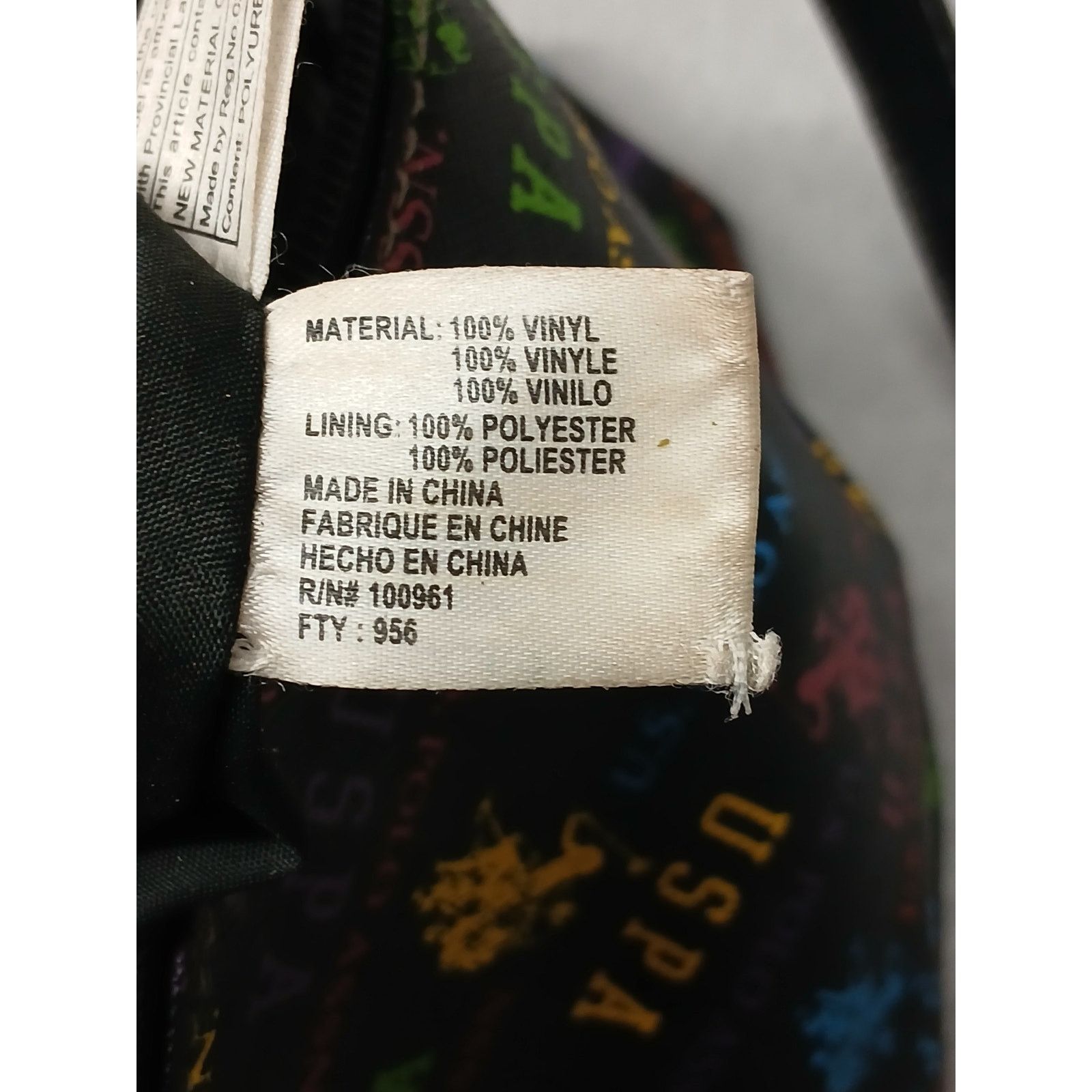 U.S. Polo Assn. U.S. Polo Assn. Nylon Multicolor Logo Shoulder Tote Bag Size ONE SIZE - 8 Thumbnail